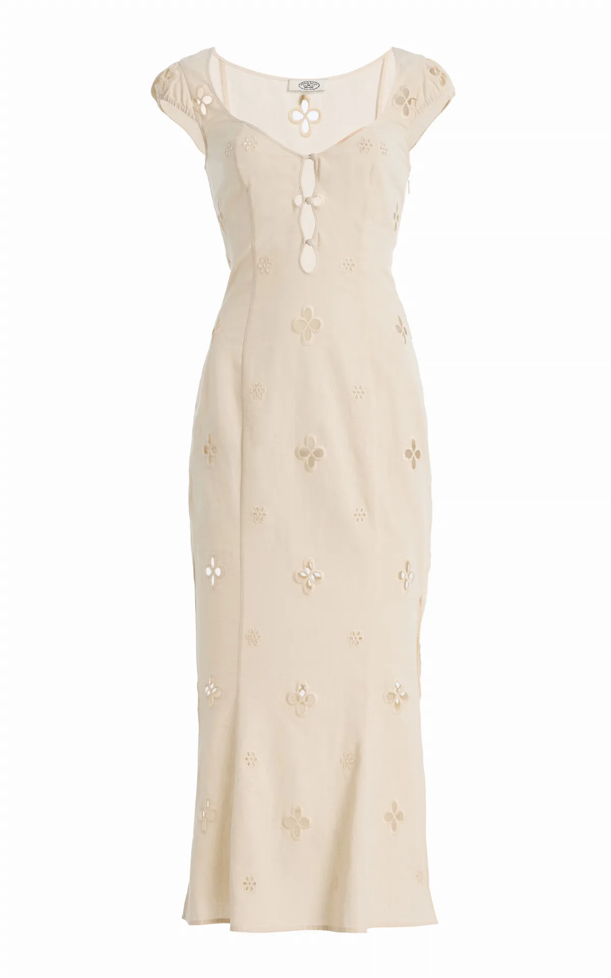 Maria Cotton-Linen Maxi Dress