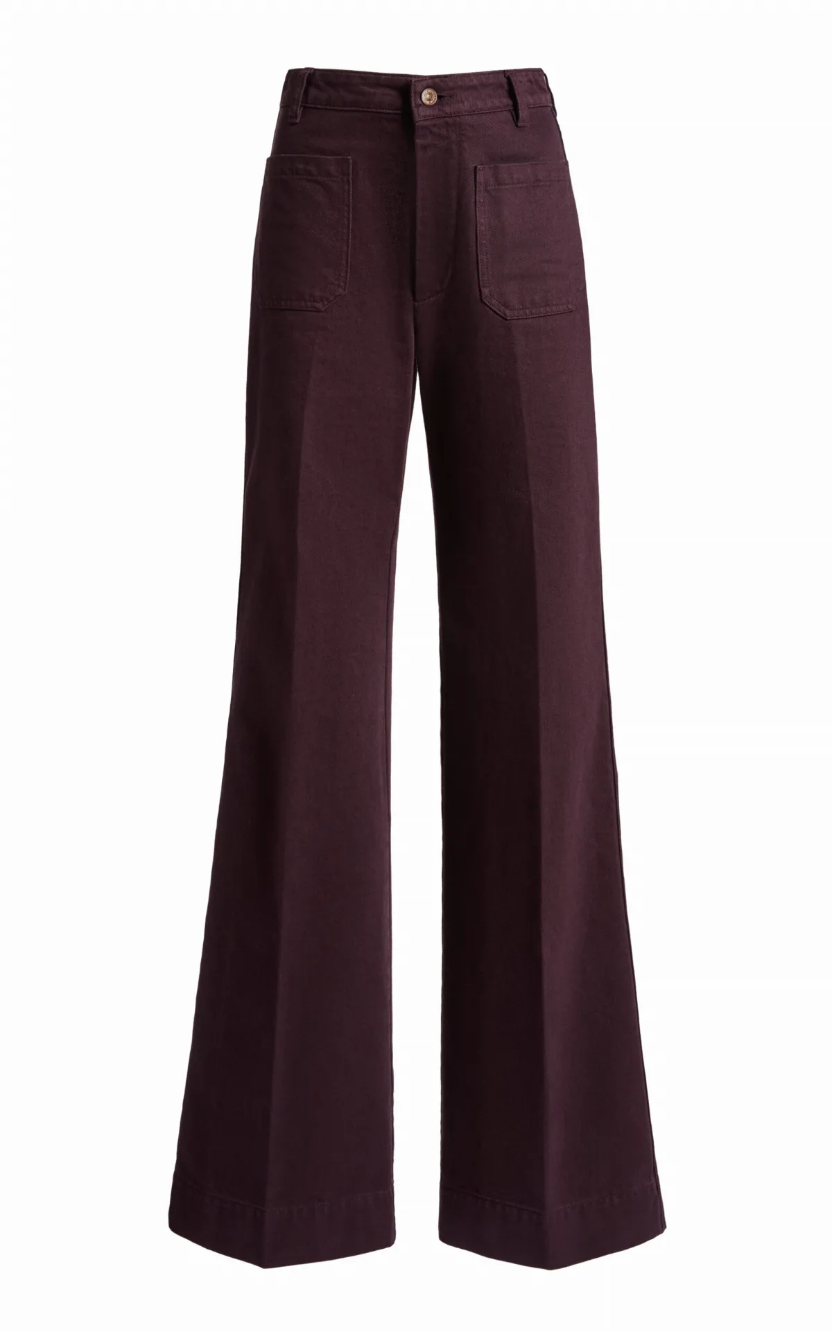 Alina Cotton High-Rise Wide-Leg Jeans