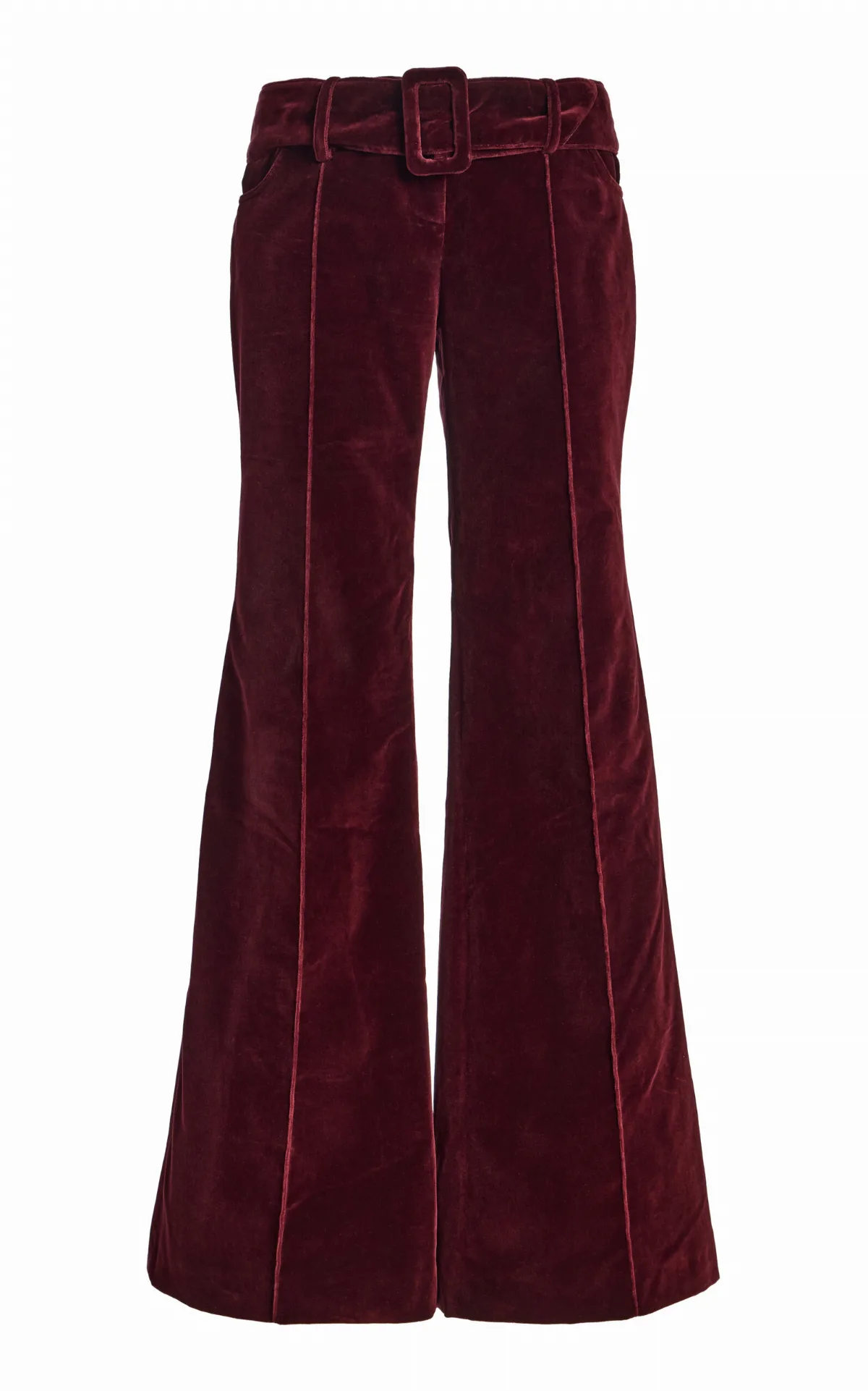 Clover Cotton Flared-Leg Pants