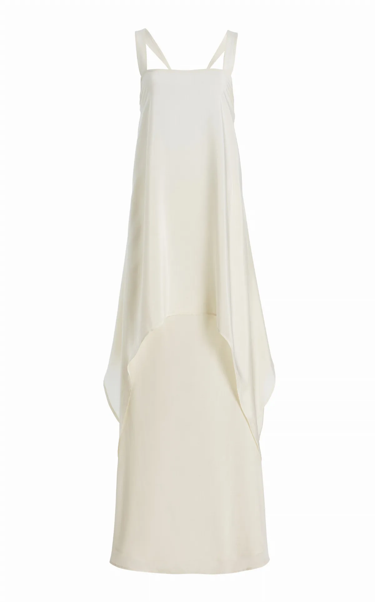 Kira Draped Silk Maxi Dress