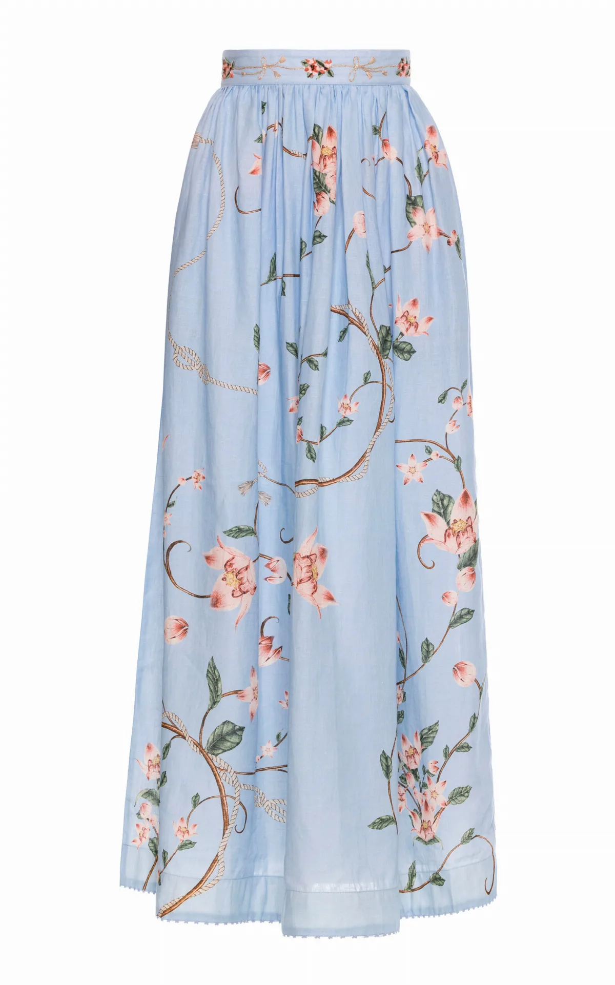 Tangelo Navegante Linen Maxi Skirt