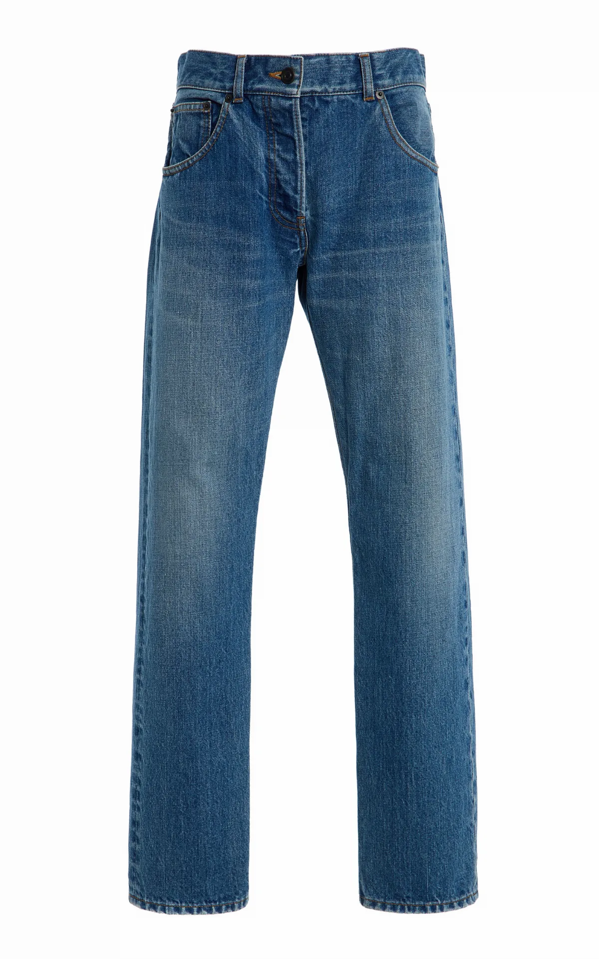 Fima Rigid Low-Rise Straight-Leg Jeans