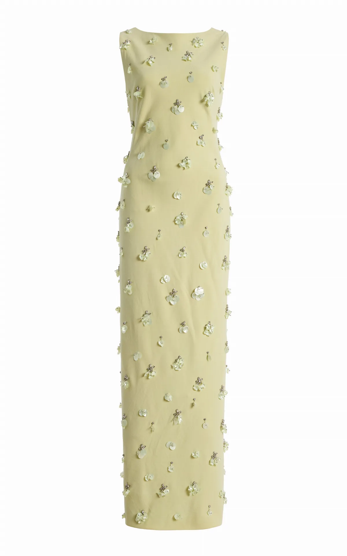 Claudia Embellished Crepe Midi Dress