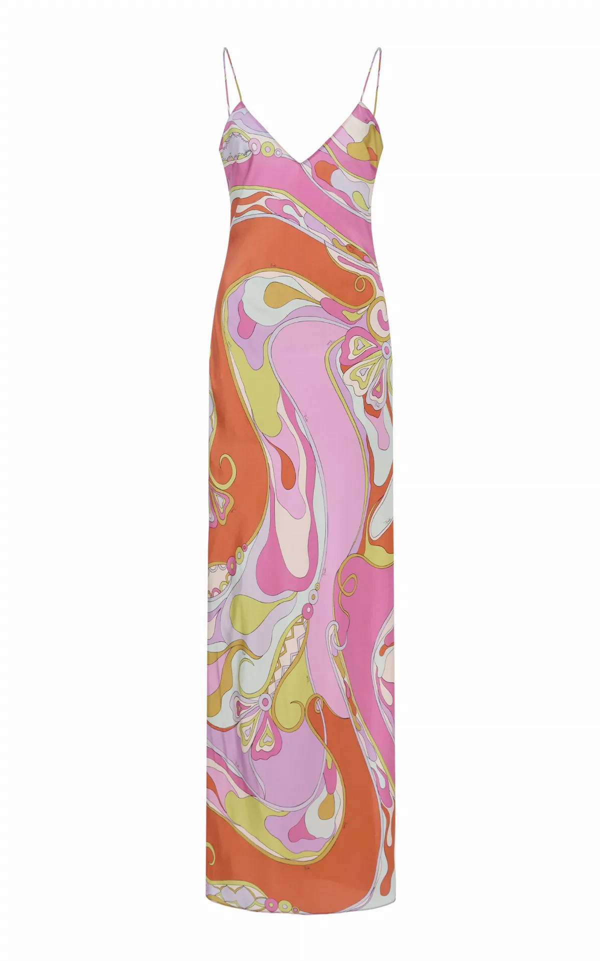Crepe De Chine Maxi Dress