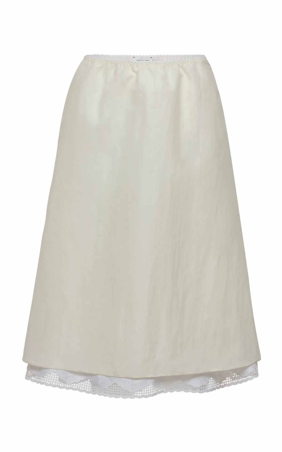 Layered Silk Midi Skirt
