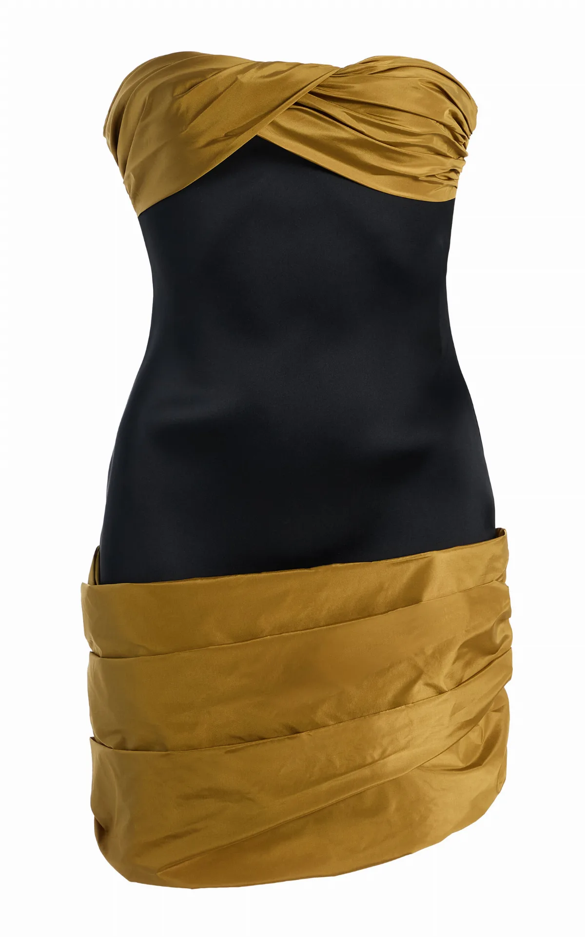 Taffeta-Trimmed Satin-Cady Mini Dress