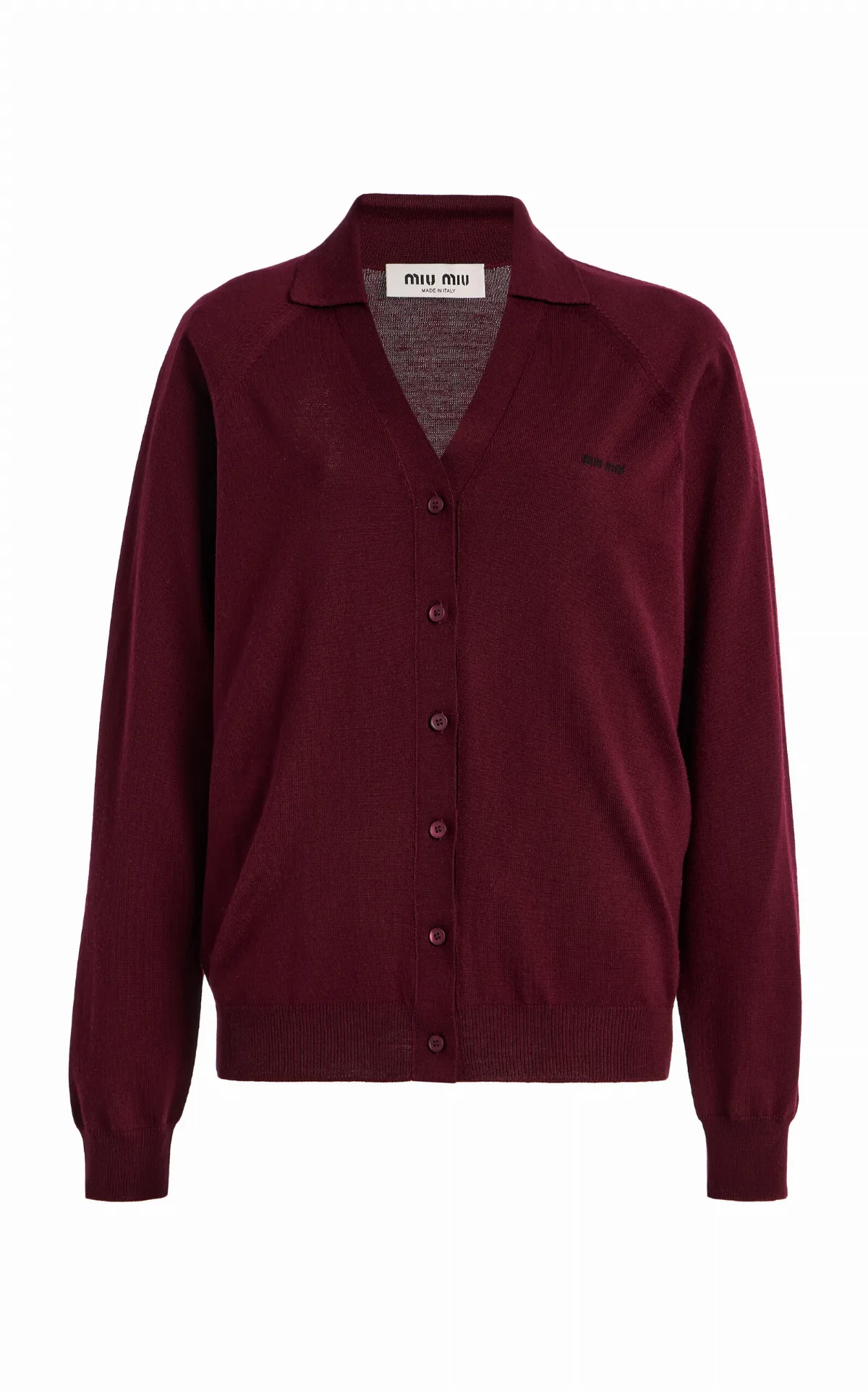 Button-Down Wool Cardigan