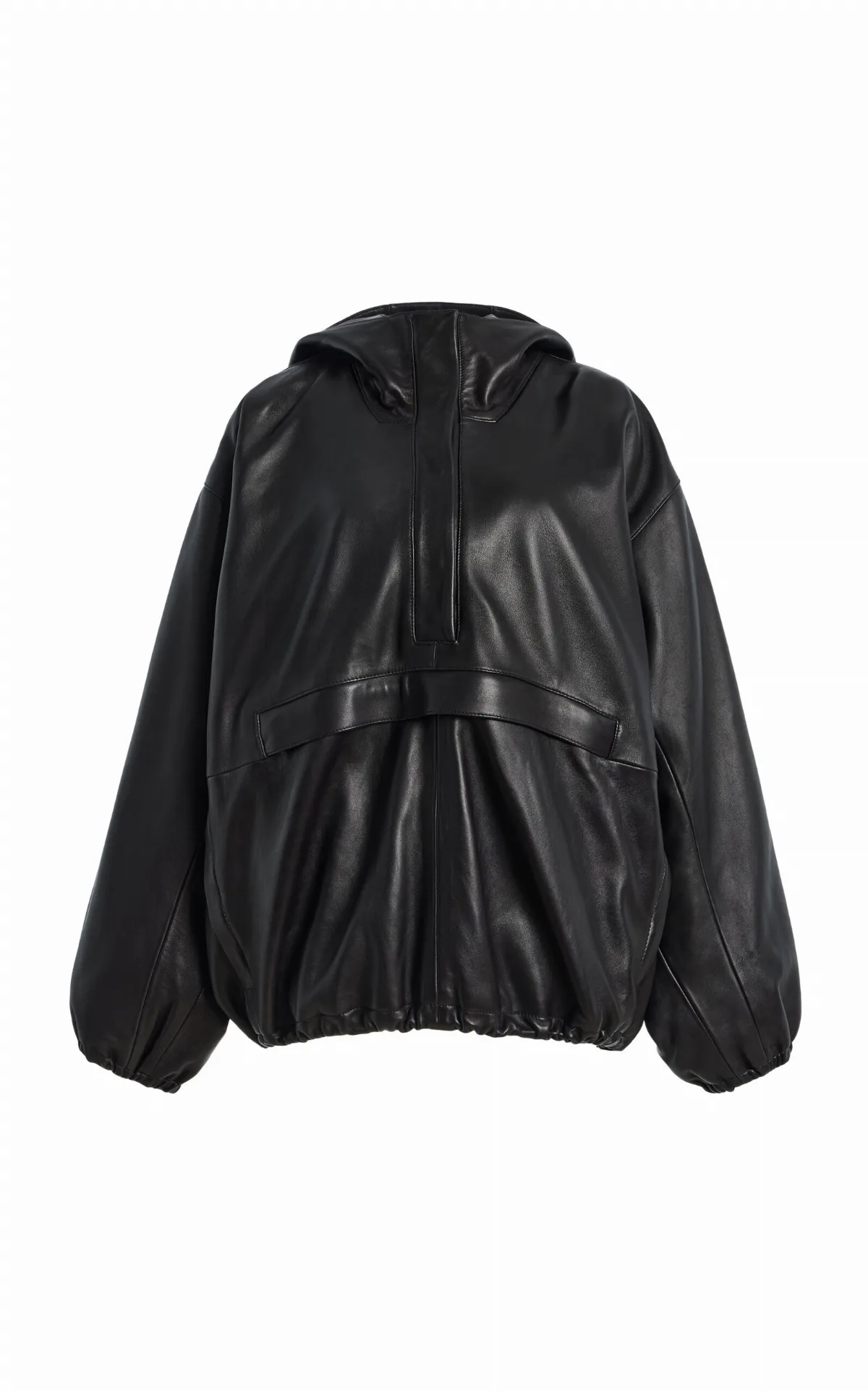 Oversized Leather Anorak