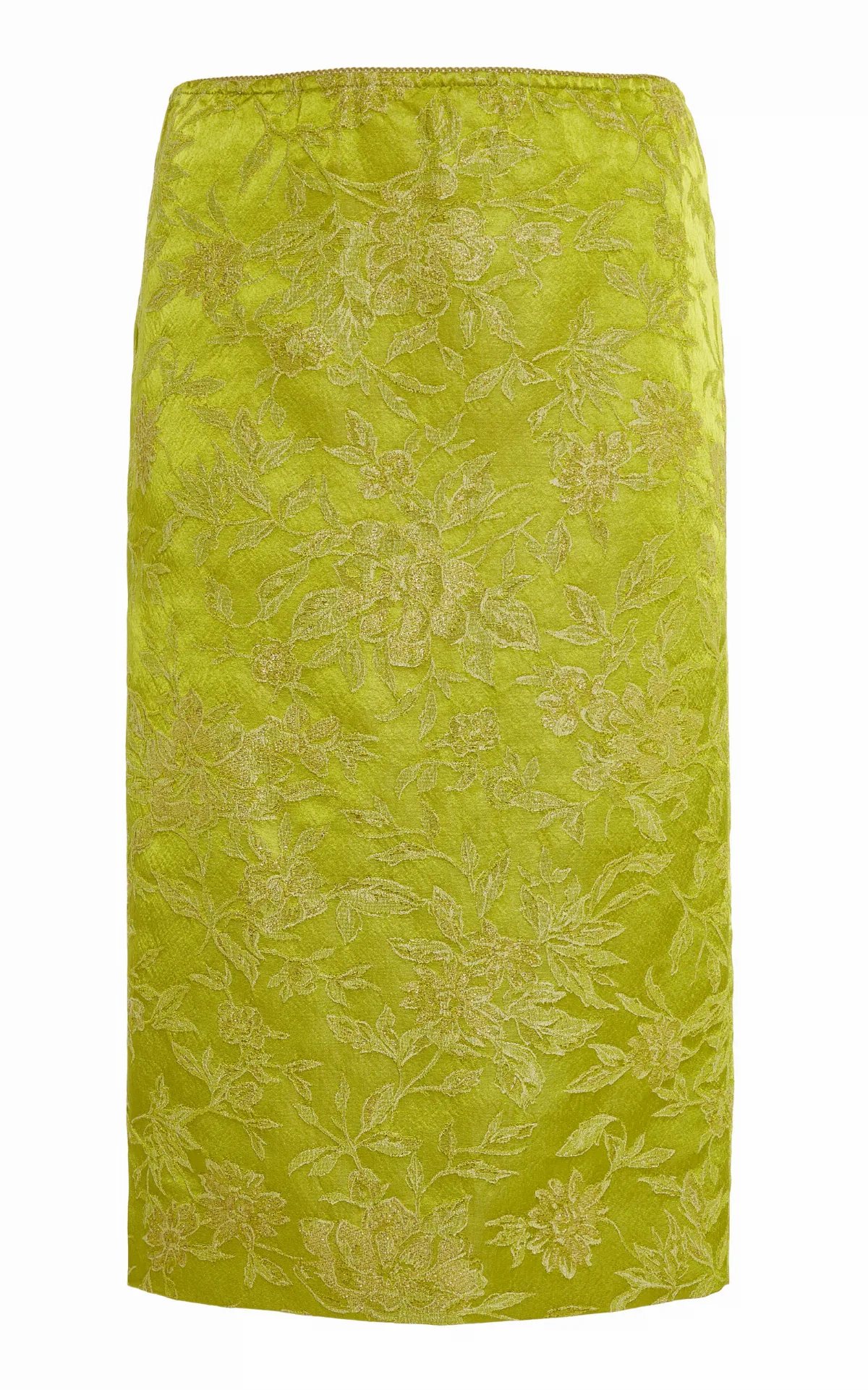Floral Brocade Midi Skirt