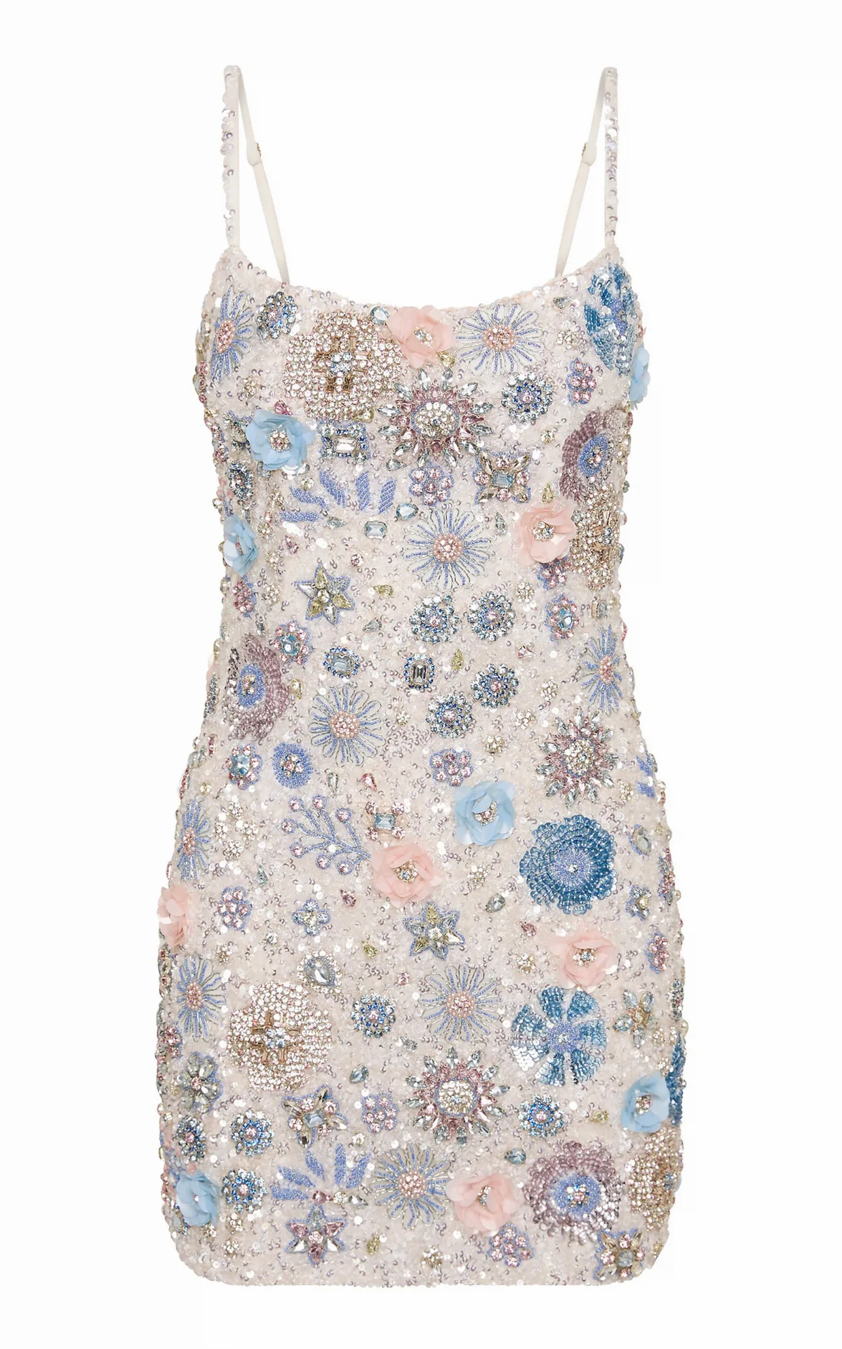 Francesca Beaded Tulle Mini Dress