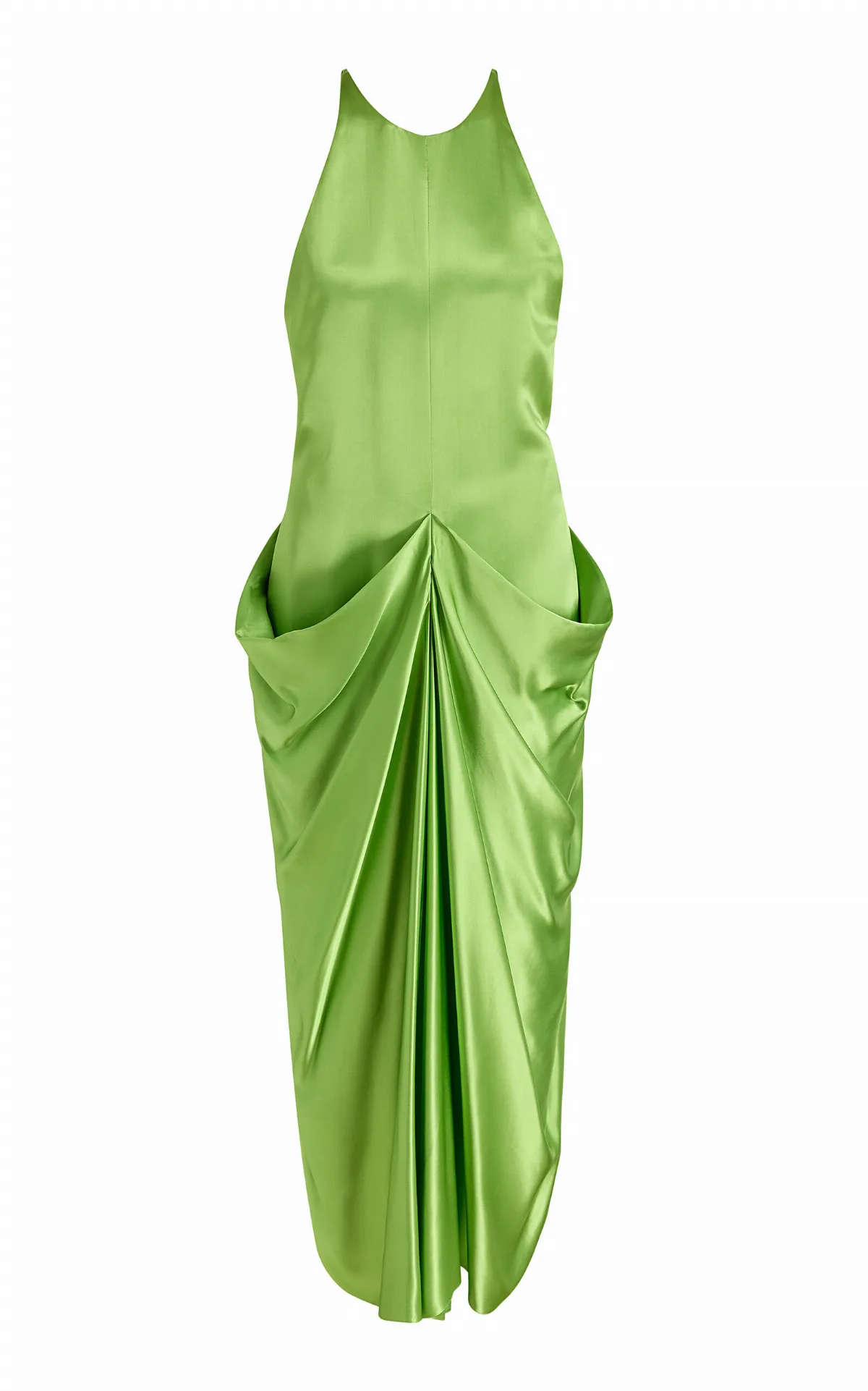 Kent Draped Satin Maxi Dress