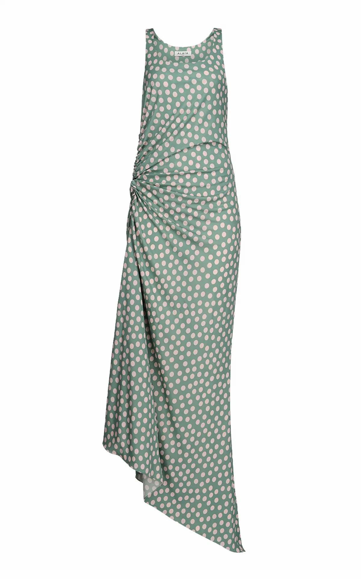 Gathered Jersey Maxi Dress