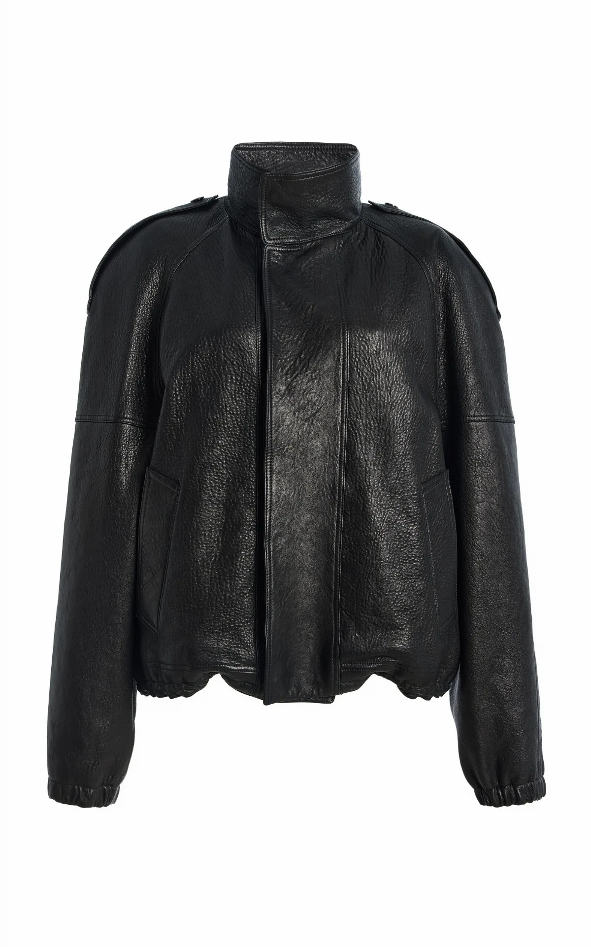 Collared Leather Jacket