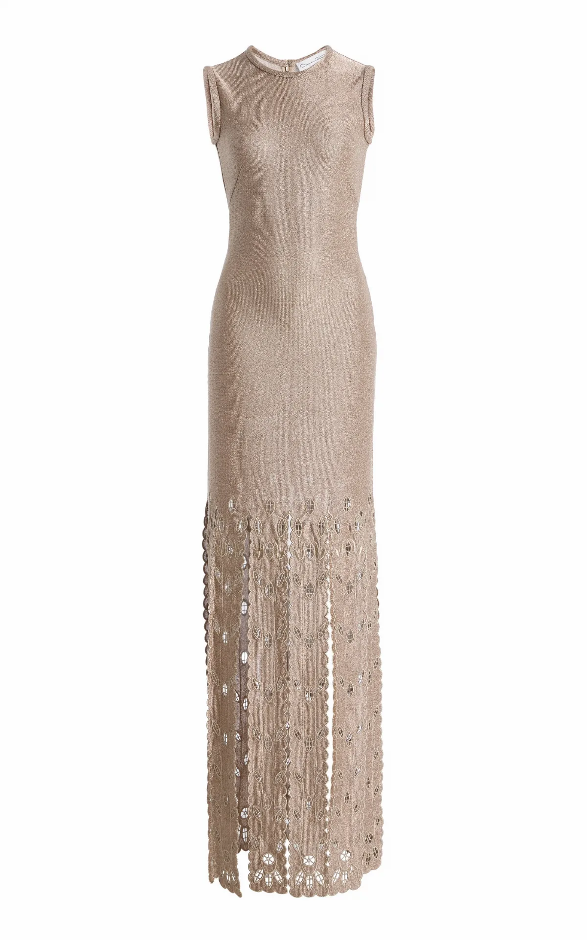 Fringed Metallic Maxi Dress