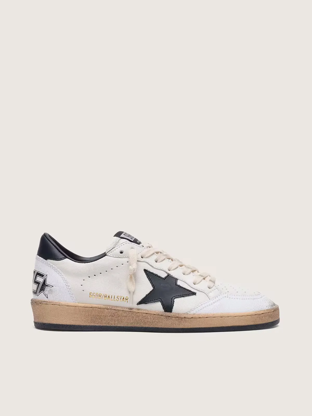 Ball Star in Nappa with Black Star and Black Heel Tab