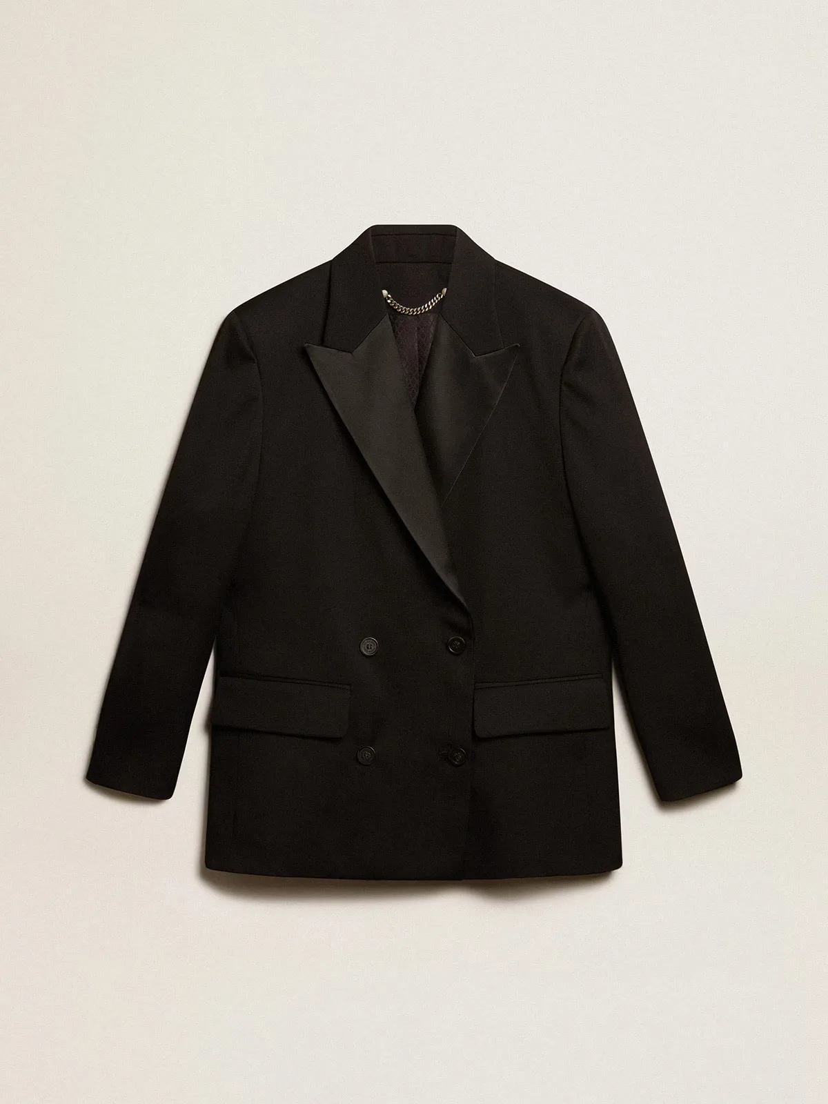 Tuxedo Jacket in Wool Gabardine