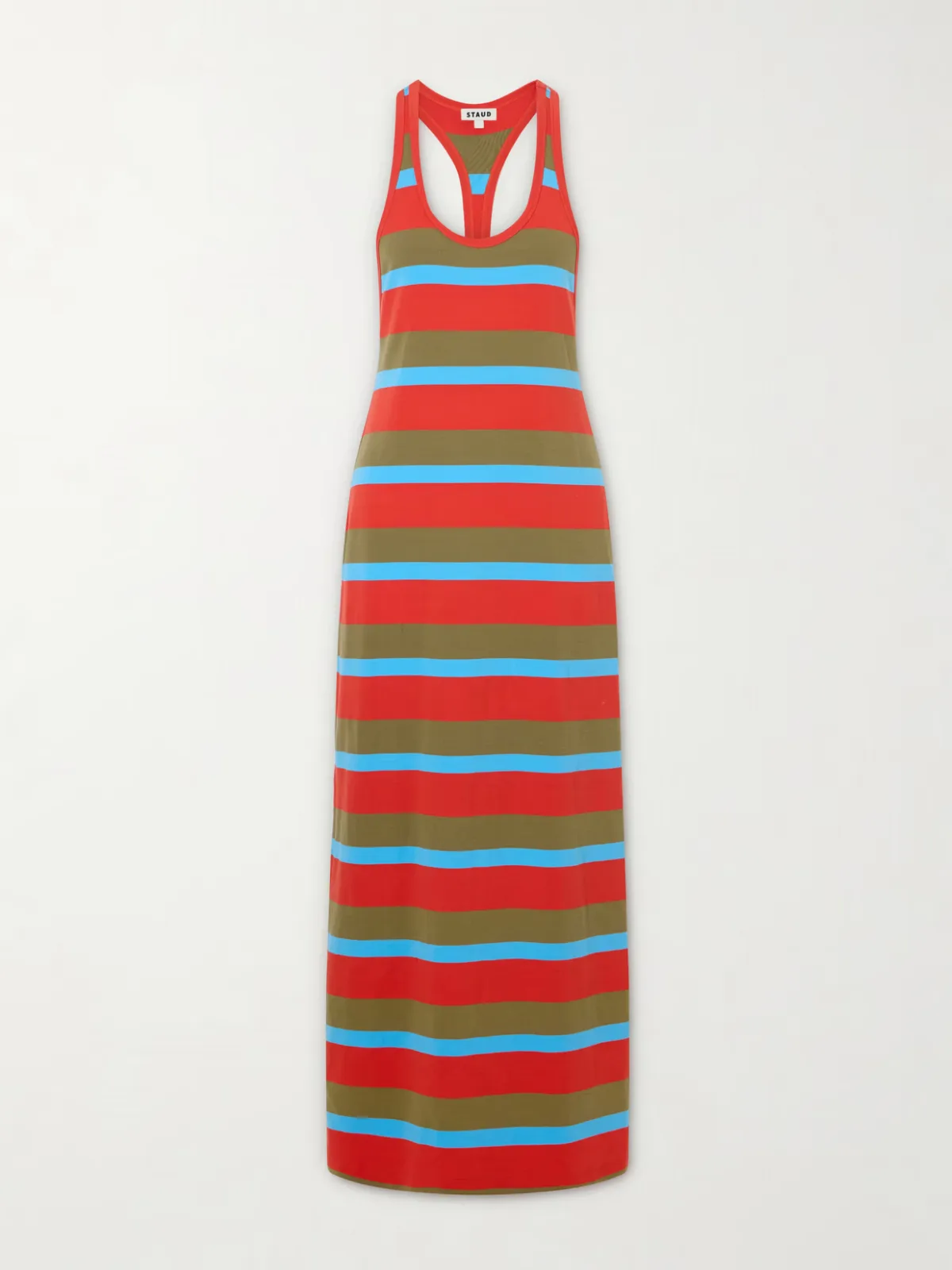 Encino Striped Cotton-Blend Maxi Dress