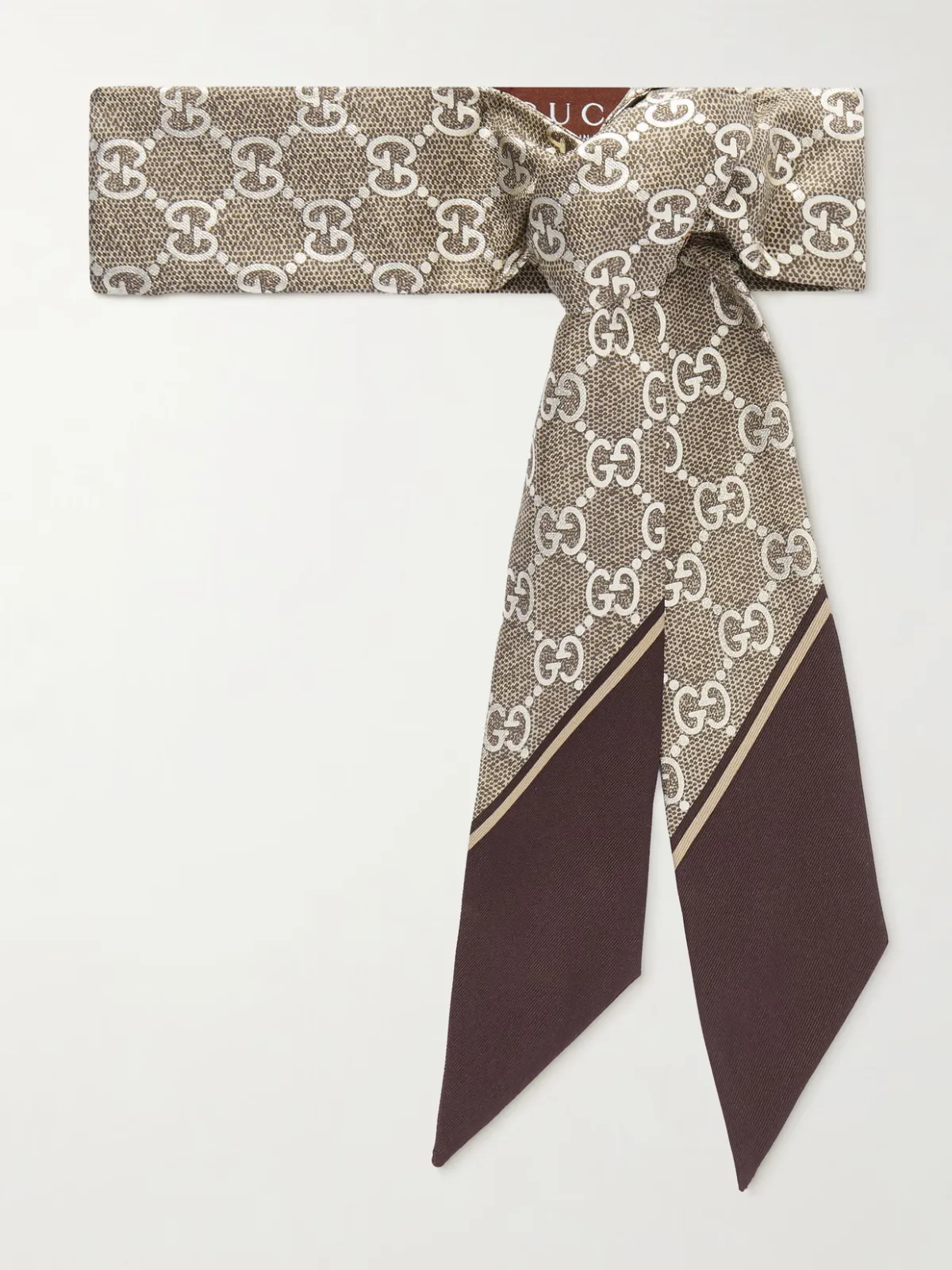 Printed Silk-Twill Scarf by Gucci