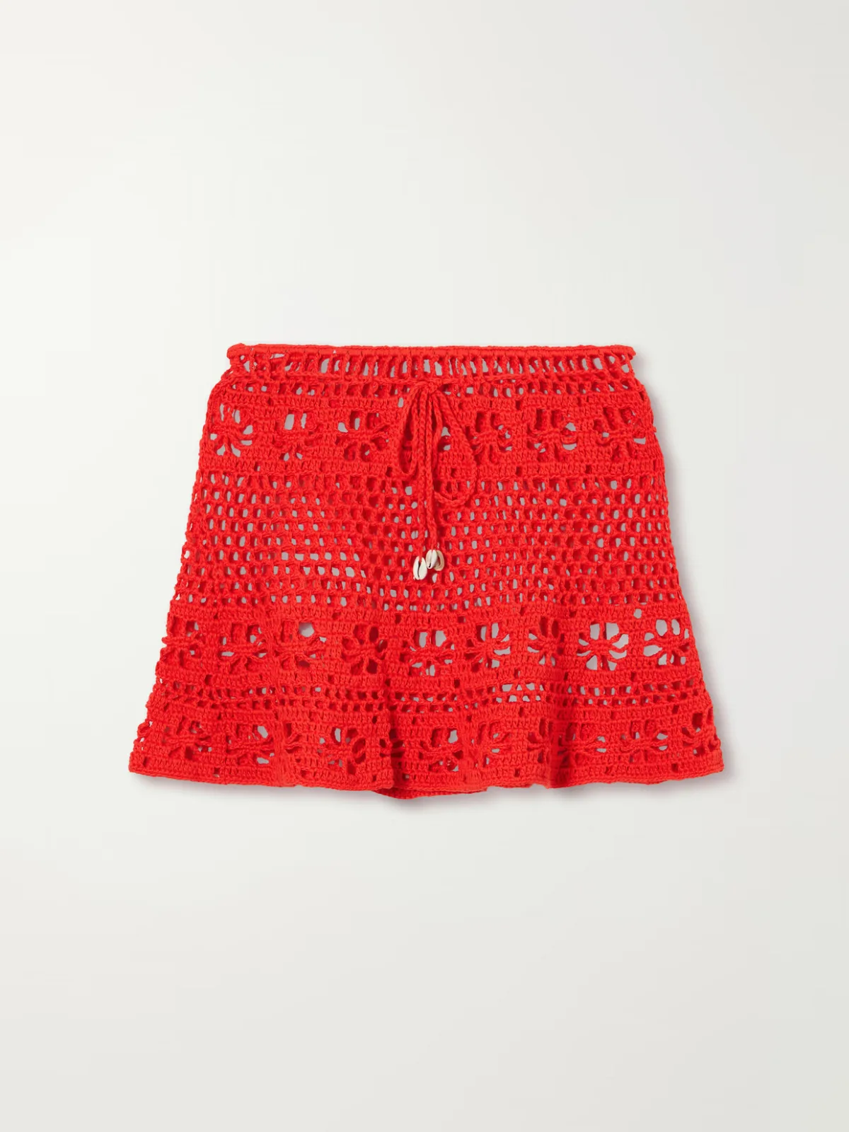 Bonito Crocheted Organic-Cotton Mini Skirt