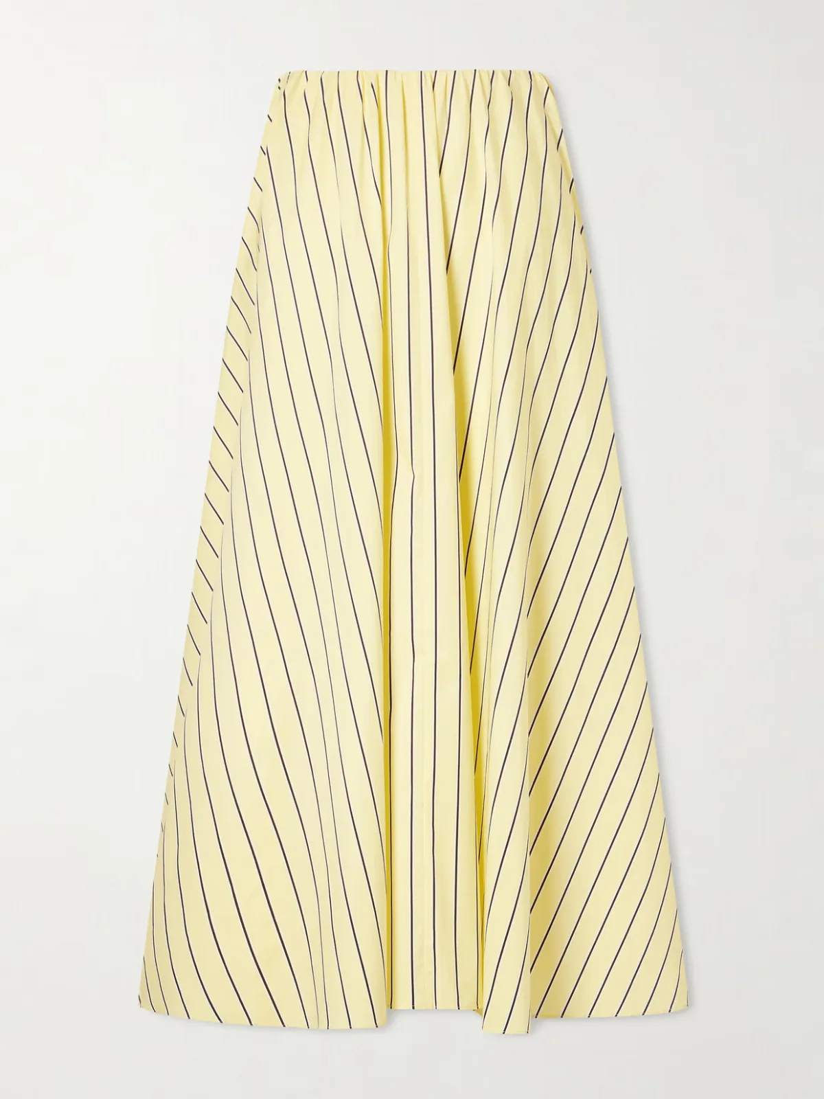 Milano Striped Cotton-Blend Maxi Skirt