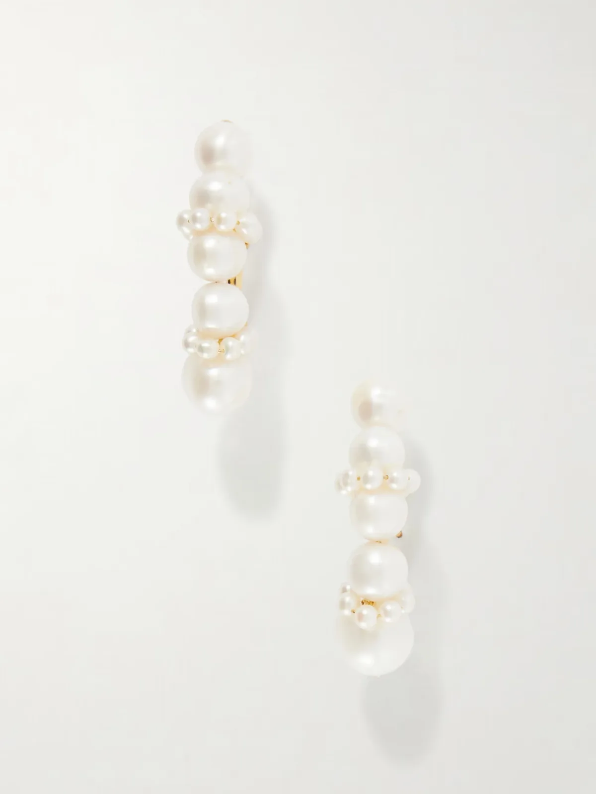 Recycled Gold Vermeil and Pearl Earrings