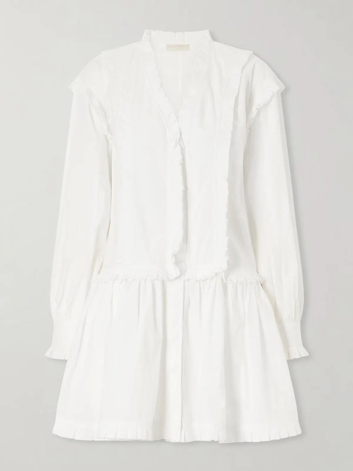 Beatrix Ruffled Cotton Mini Dress