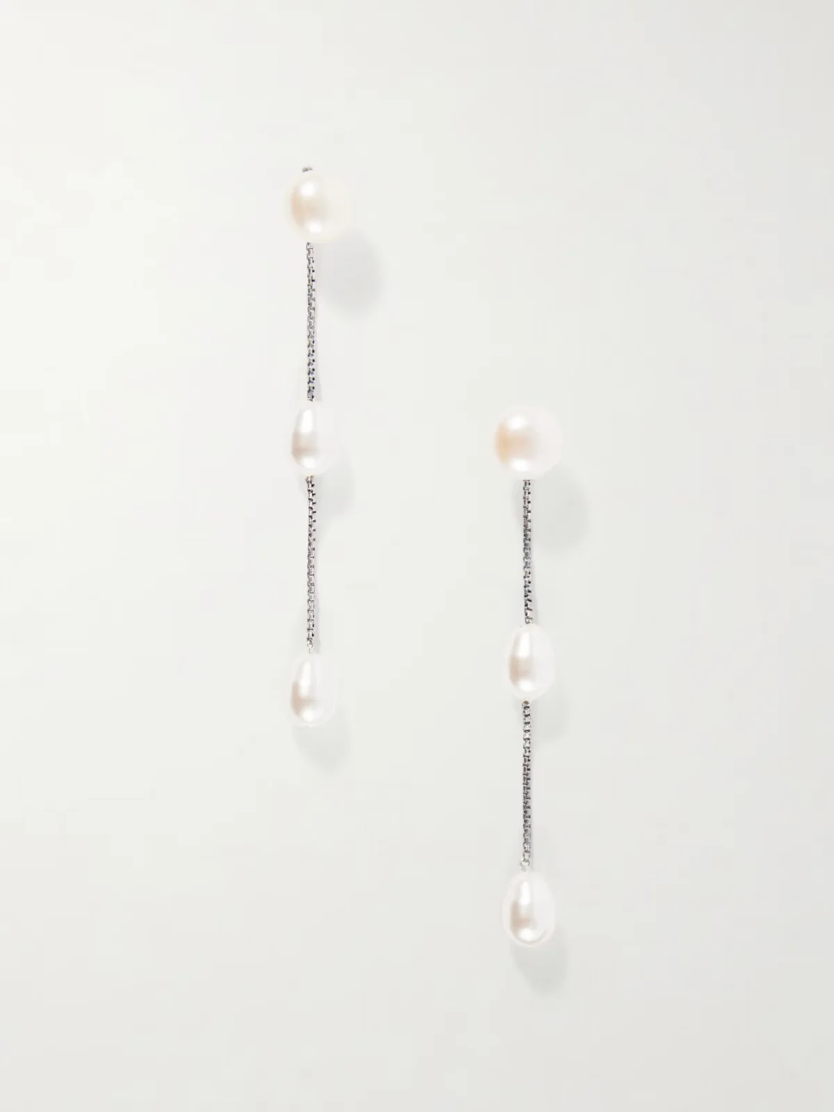 Sterling Silver and Pearl Earrings