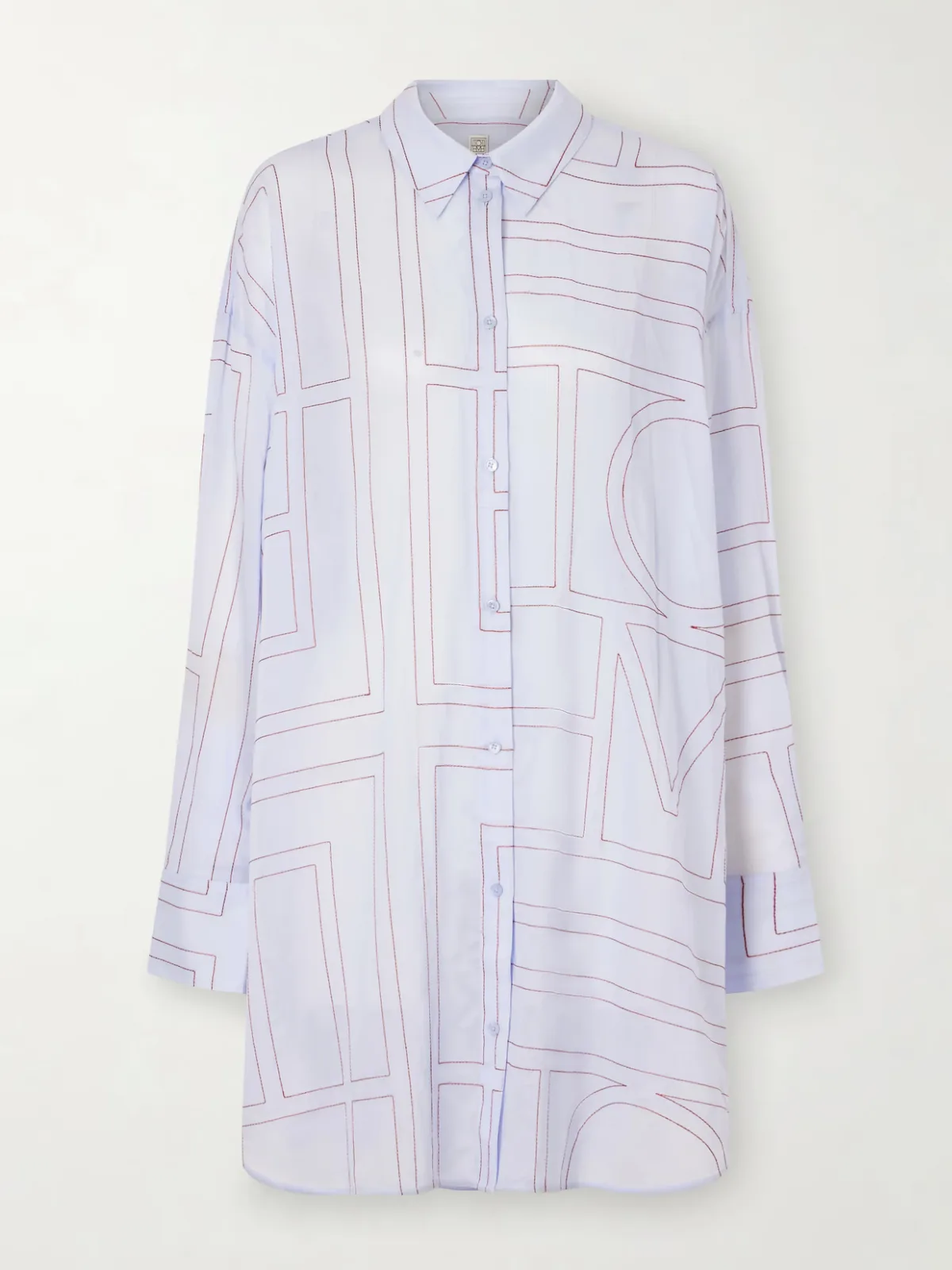 Embroidered Lyocell and Cotton-Blend Shirt