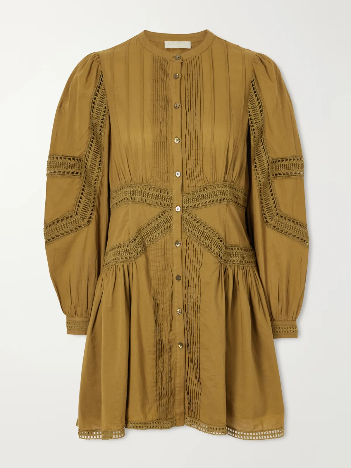 Elysia Broderie Anglaise Cotton Mini Dress