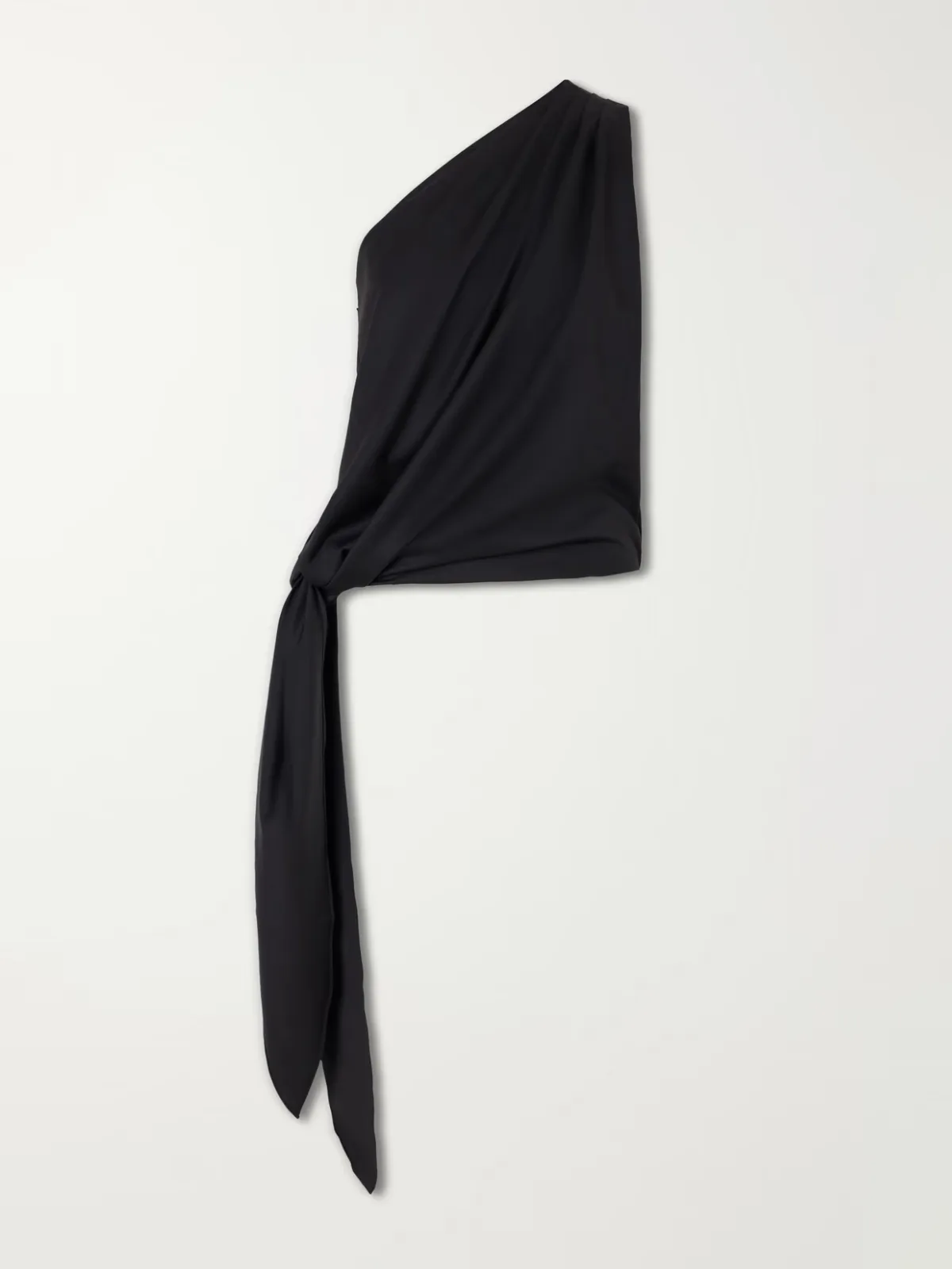 Ayla One-Shoulder Wool-Blend Blouse