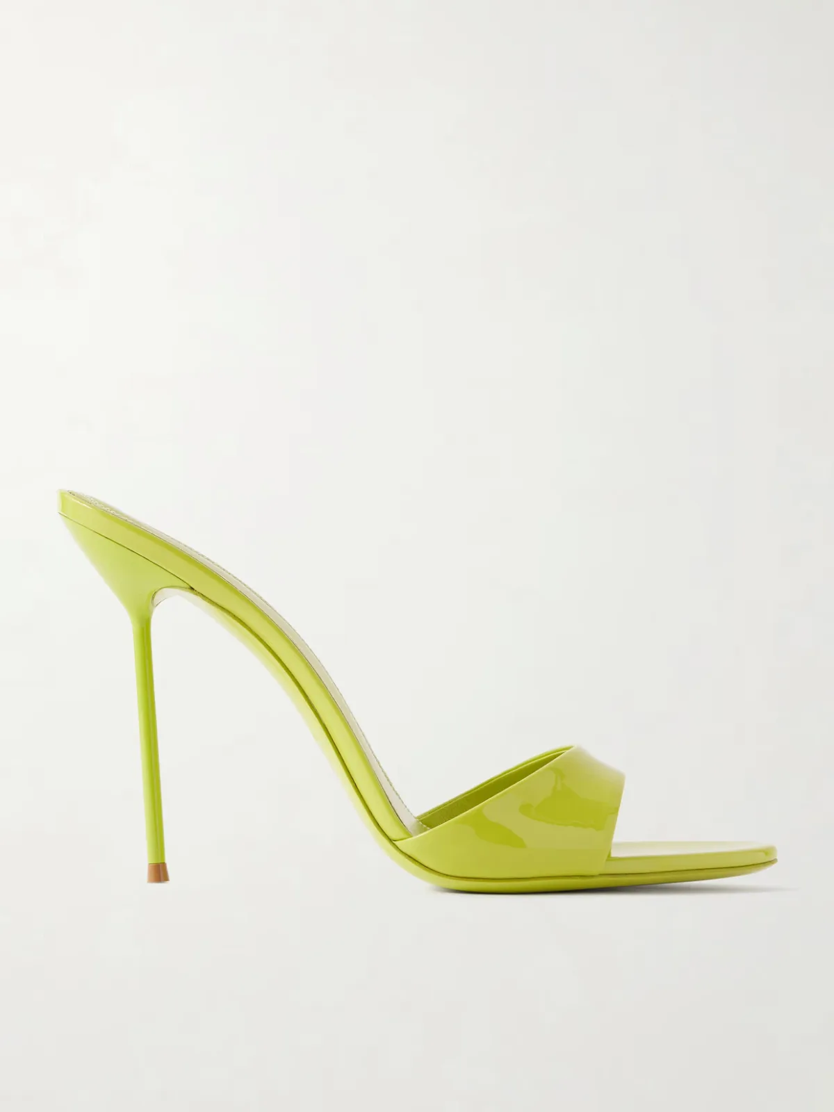Lidia 105 Patent-Leather Mules by Paris Texas