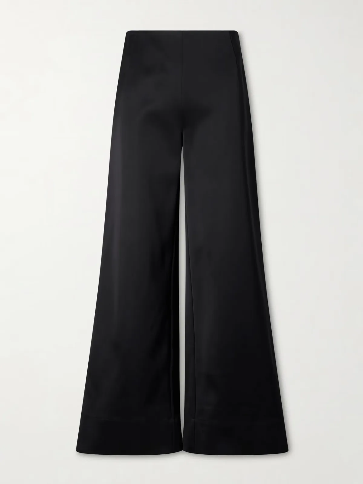 Satin Wide-Leg Pants