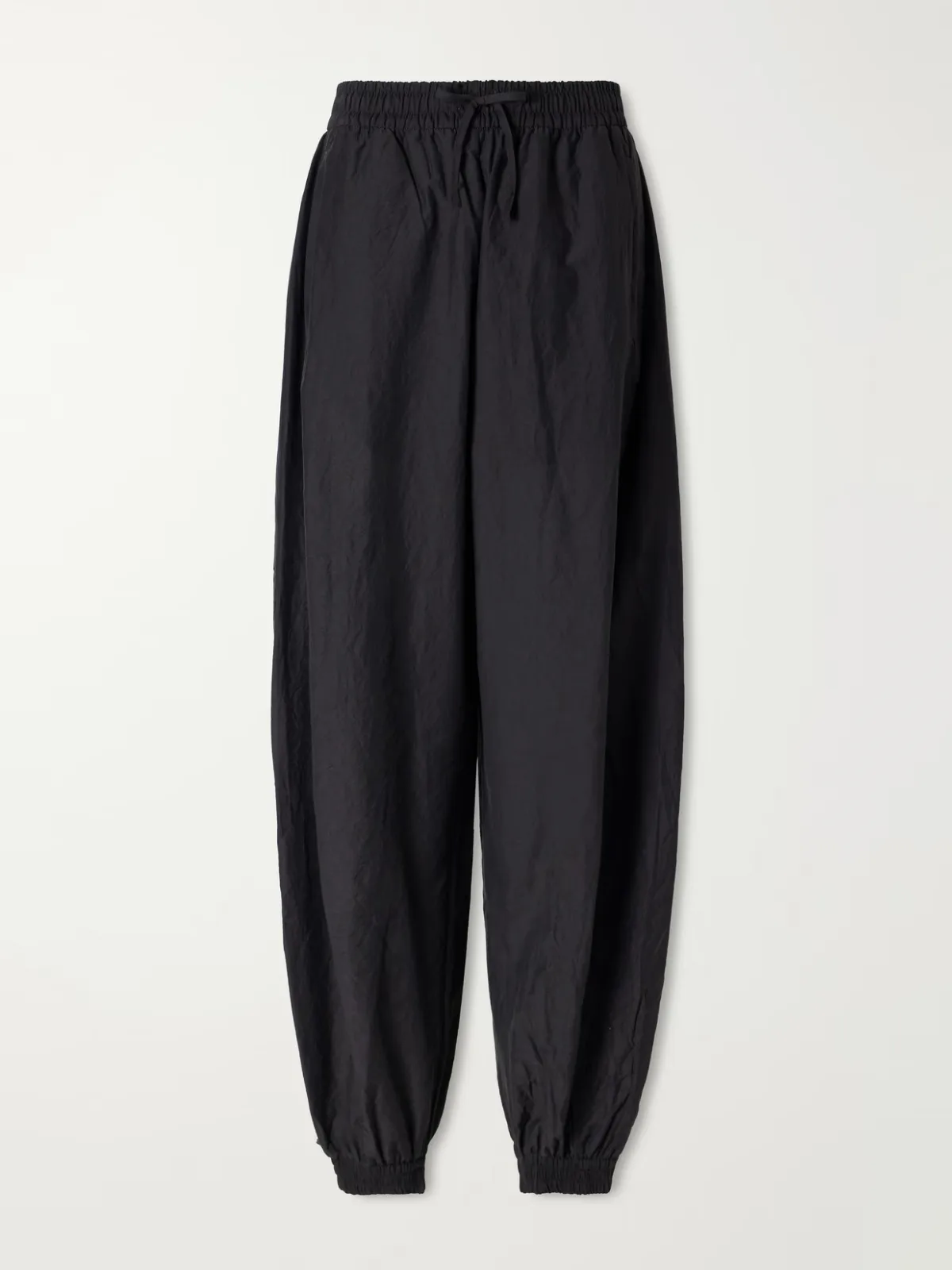 Cotton-Blend Seersucker Balloon Pants