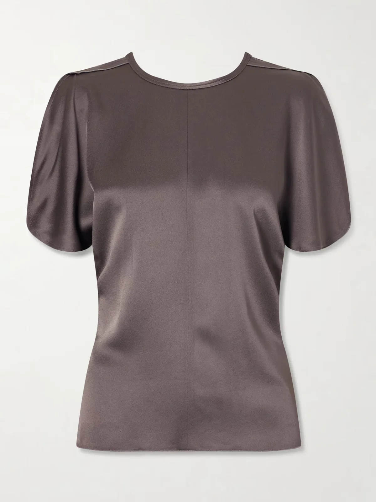 Bela Draped Satin Blouse