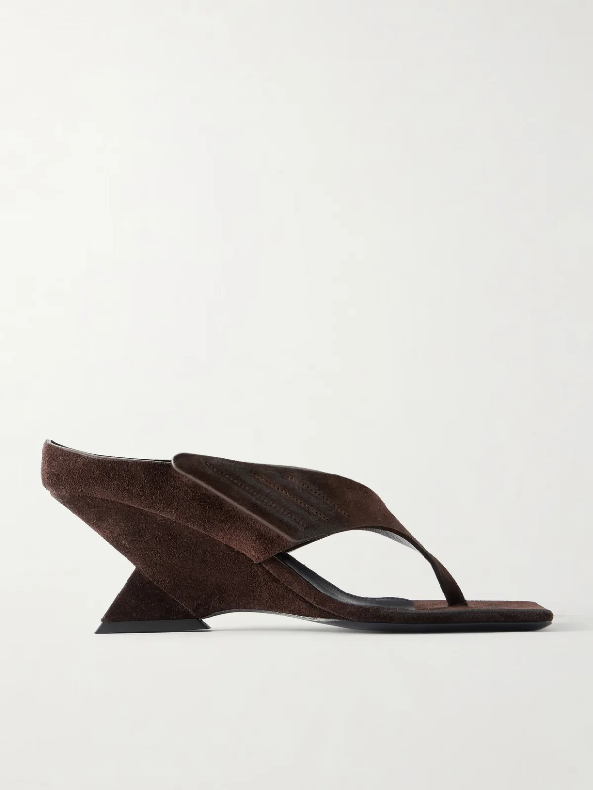 Cheope 65 Suede Wedge Thong Sandals