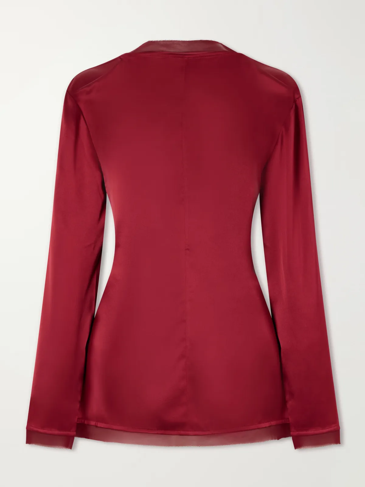 Beau Knotted Silk Blouse