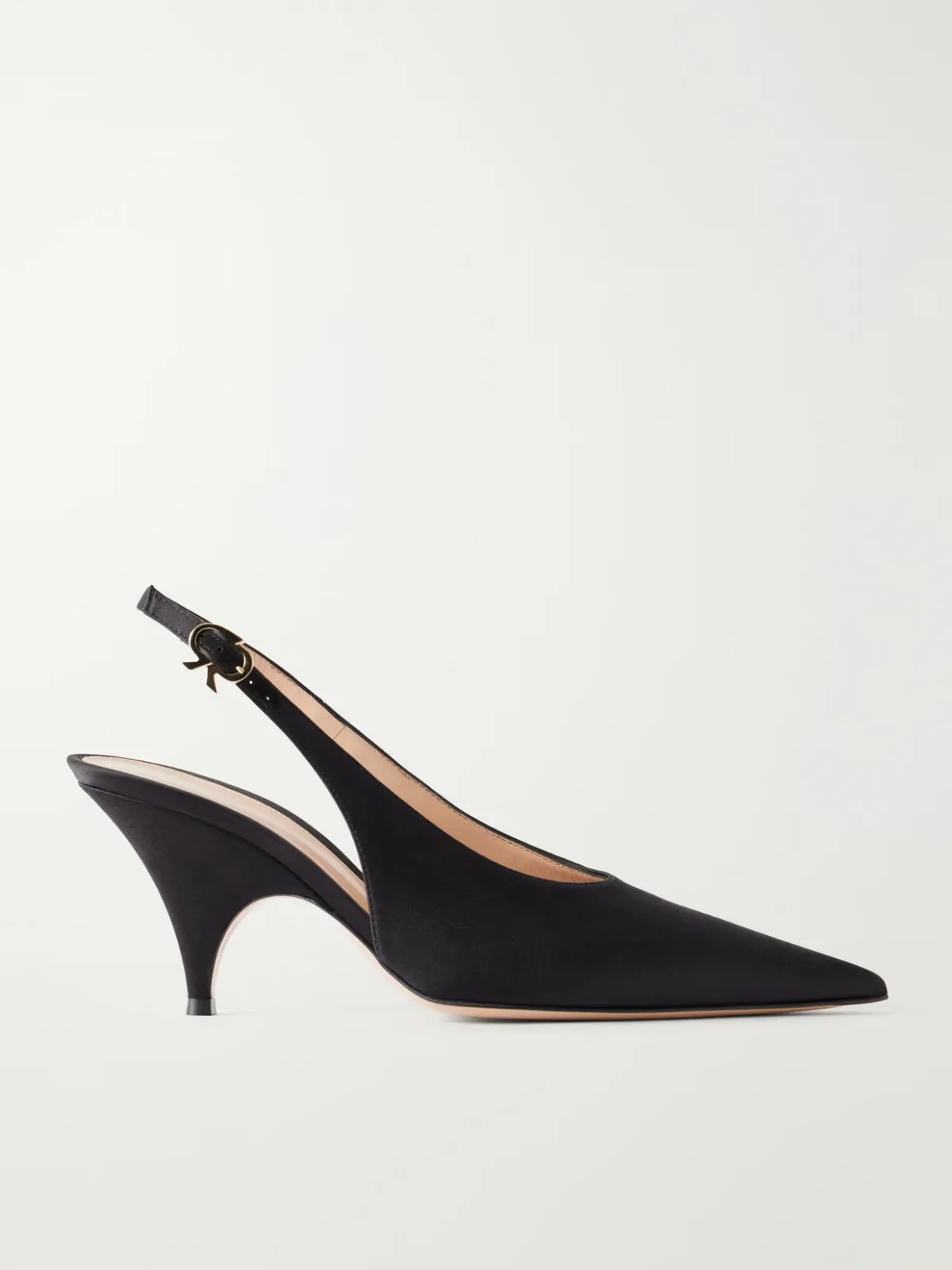 Sofia 70 Crepe-Satin Slingback Pumps