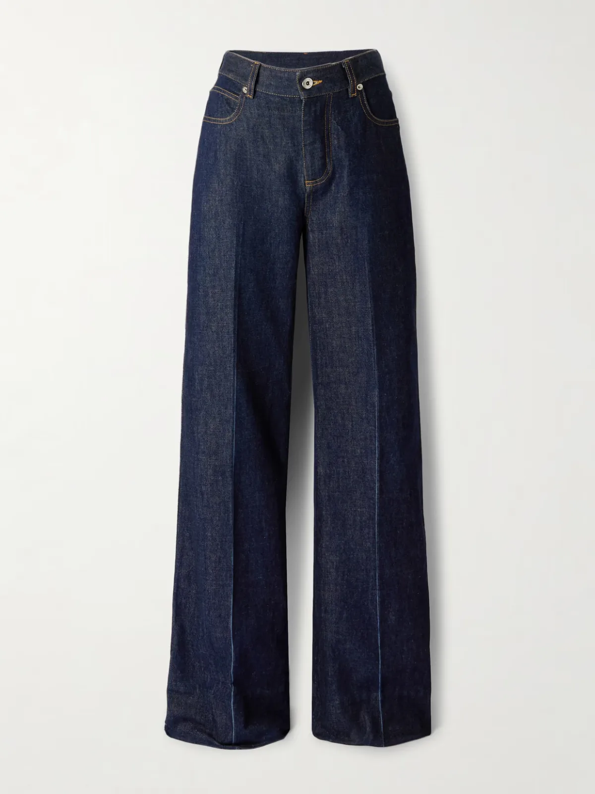High-Rise Straight-Leg Jeans