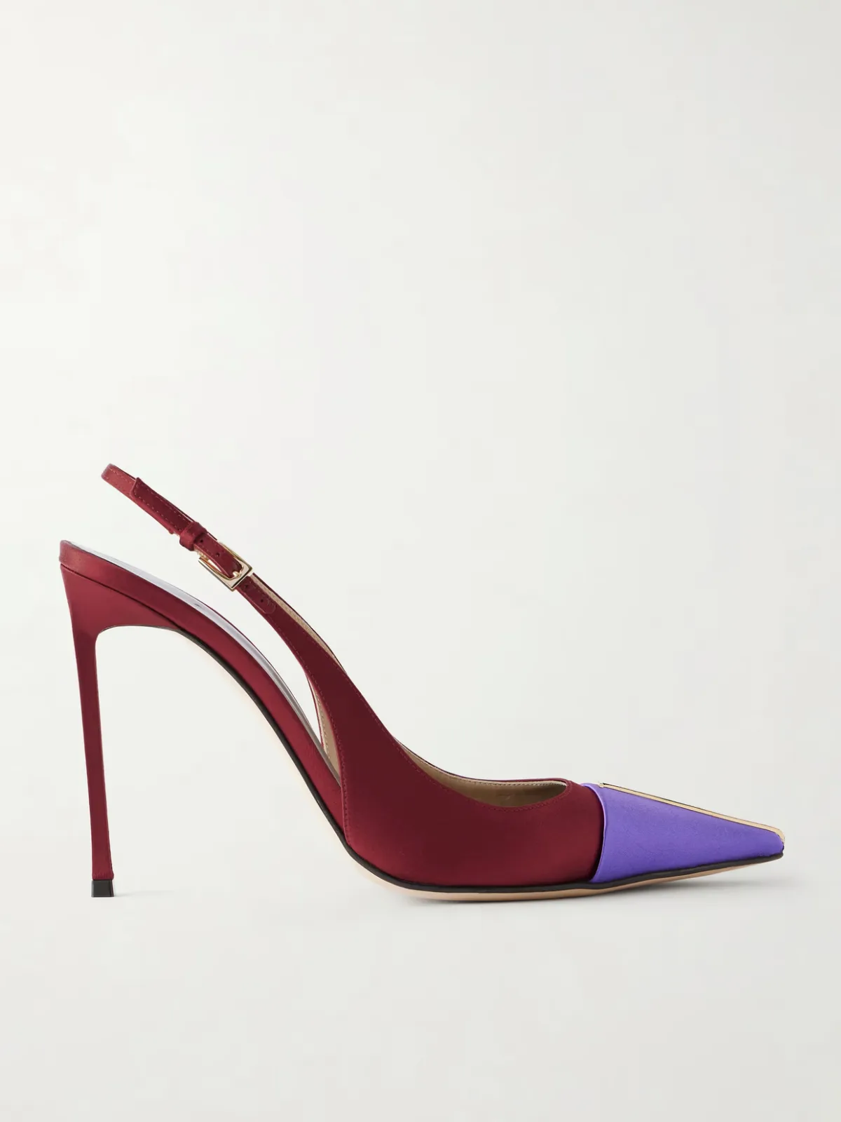 105 Crystal-Embellished Satin Slingback Pumps by TOM FORD