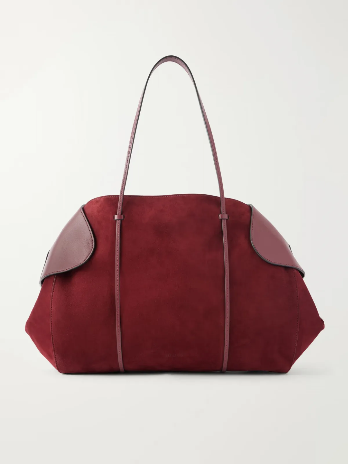 Berenices Suede and Leather Tote