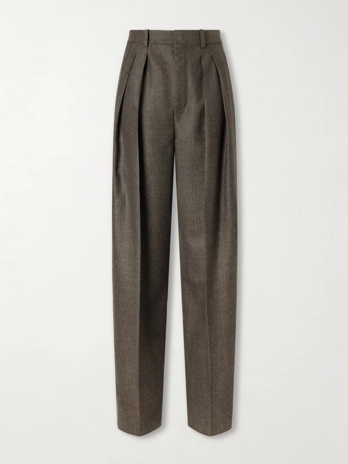 Straight-Leg Wool Pants