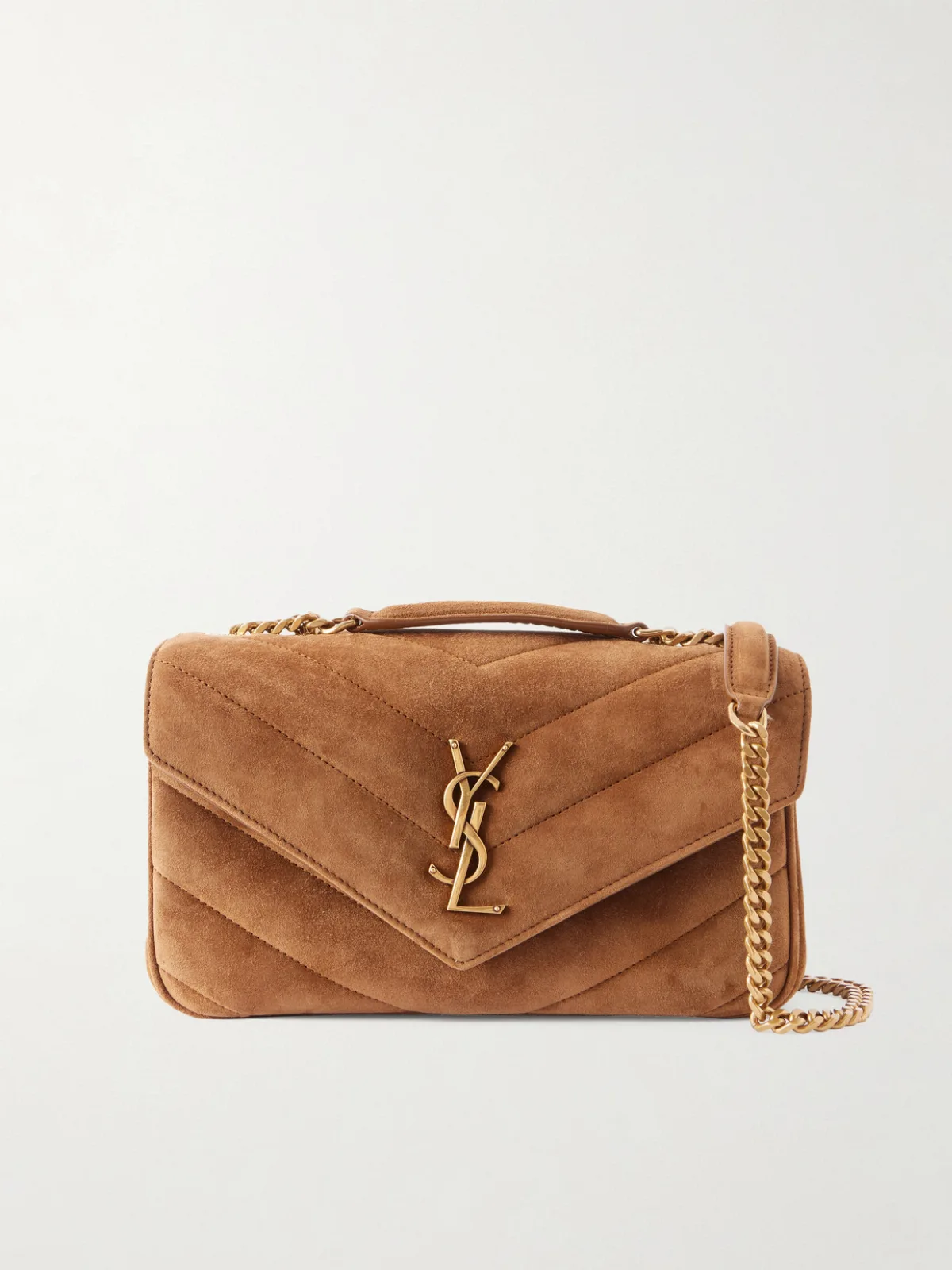 Lou Lou Small Suede Leather Shoulder Bag