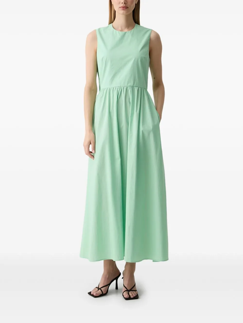 Cut-Out Sleeveless Maxi Dress by Benetton