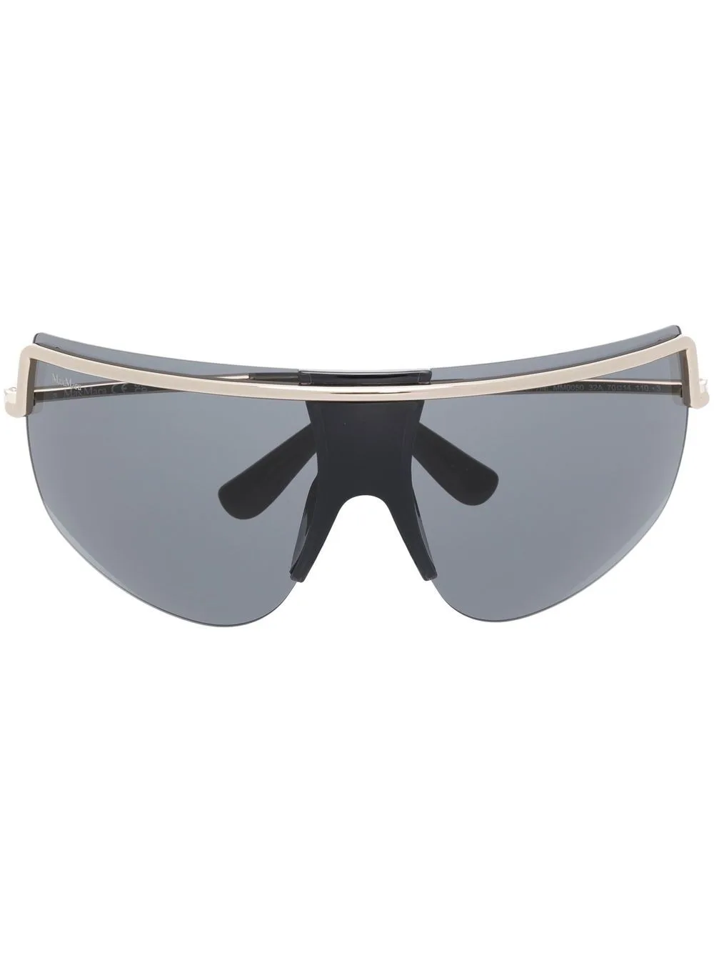 Oversized-Frameless Tinted Sunglasses