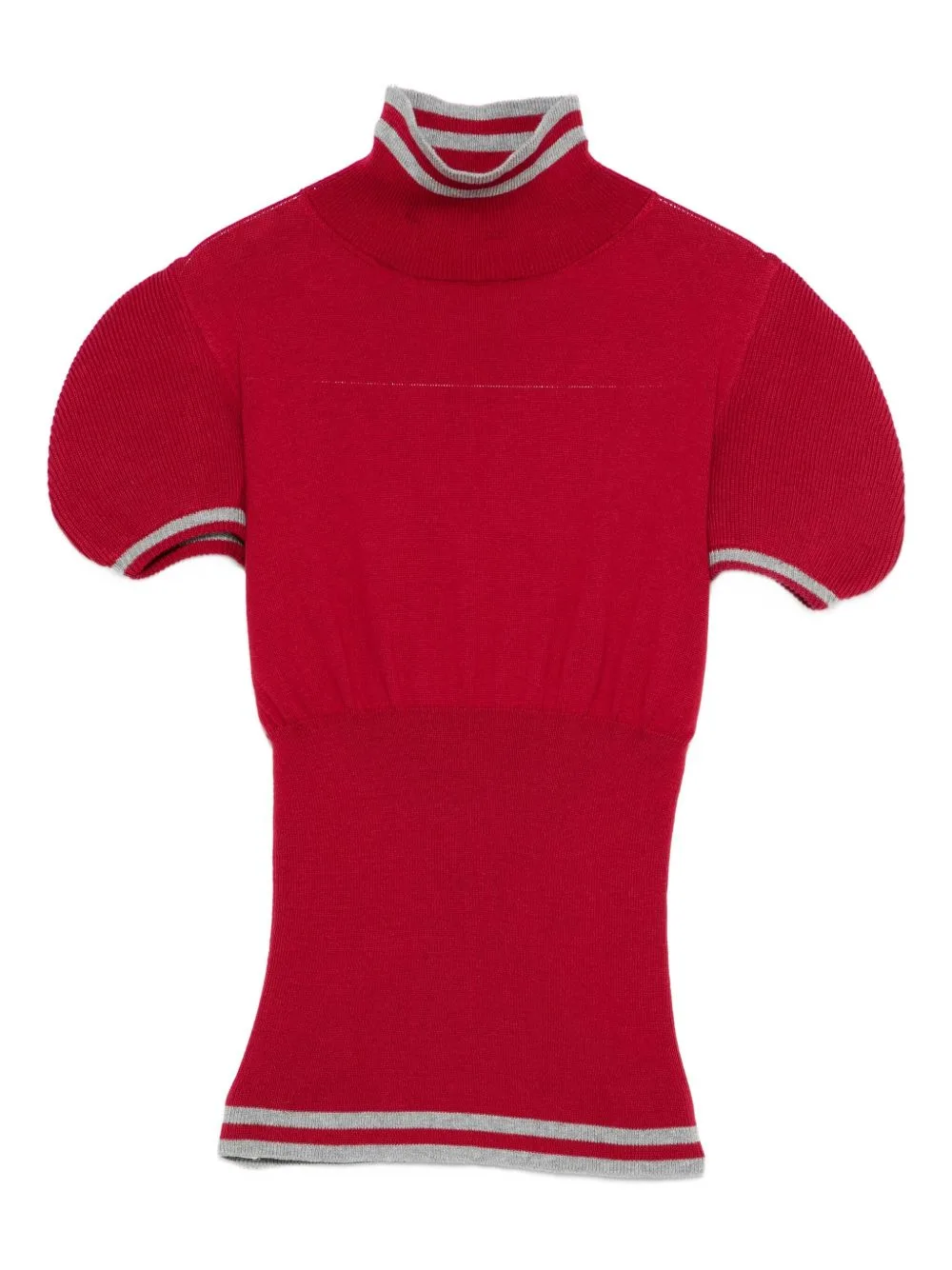 Simone Striped-Trim Knitted Top