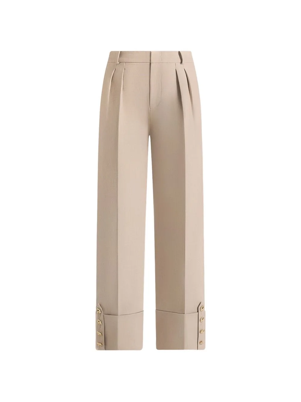 Darlene Turn-Up Detail Tailored Twin Pleat Pants