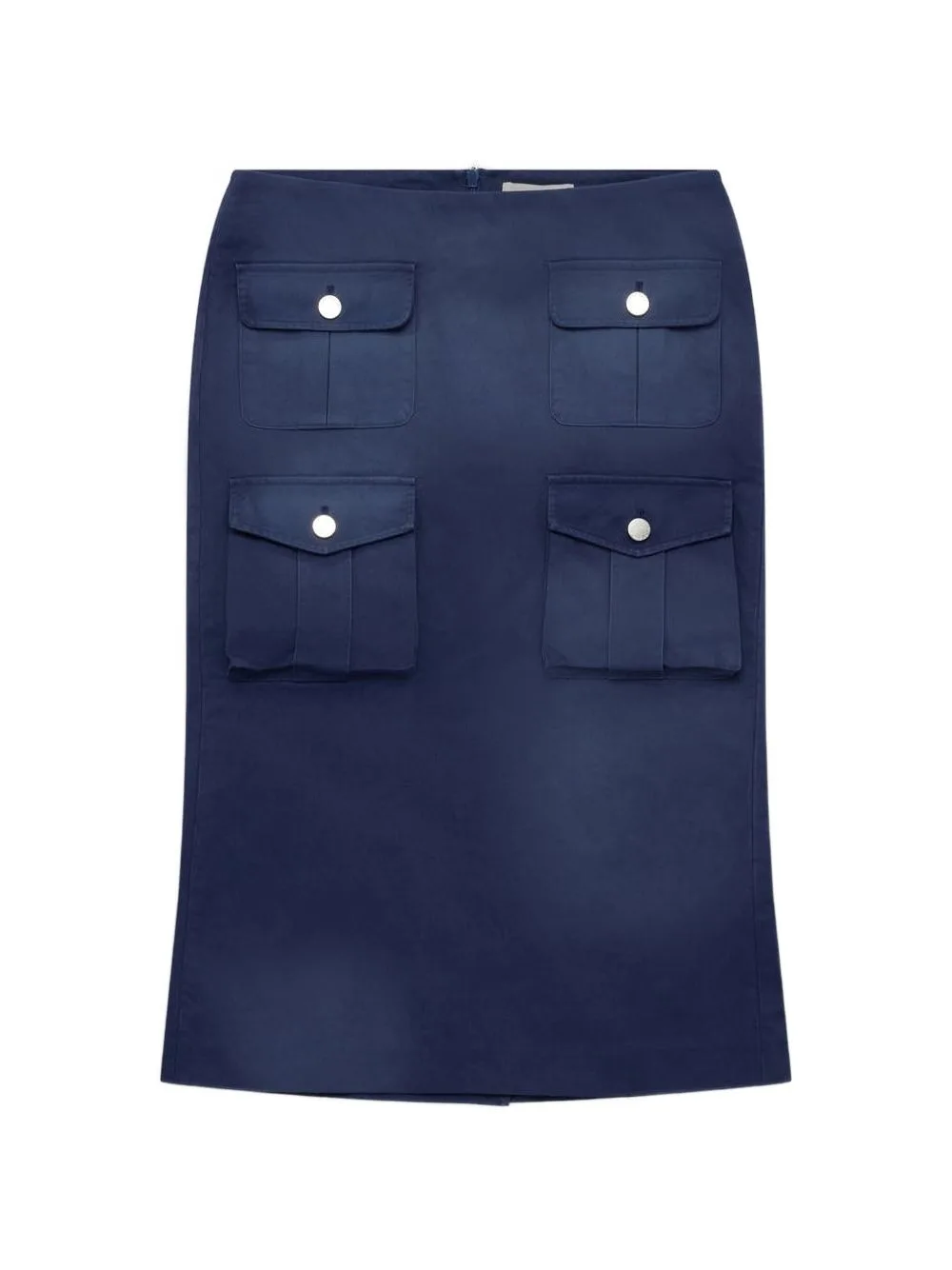 Cargo-Pockets Midi Skirt