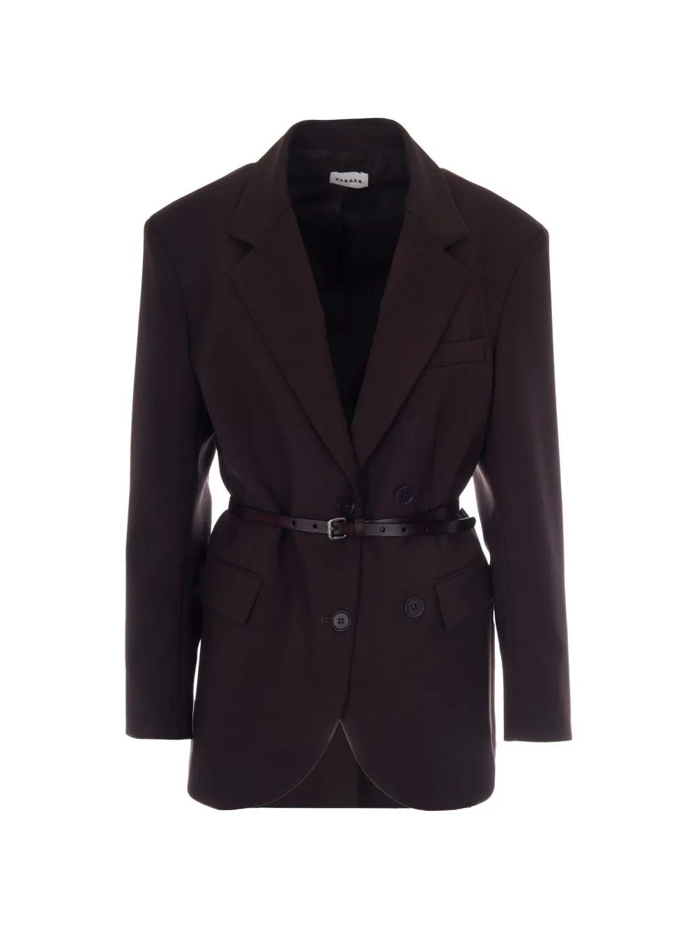 Belted Double-Breasted Blazer by P.A.R.O.S.H.