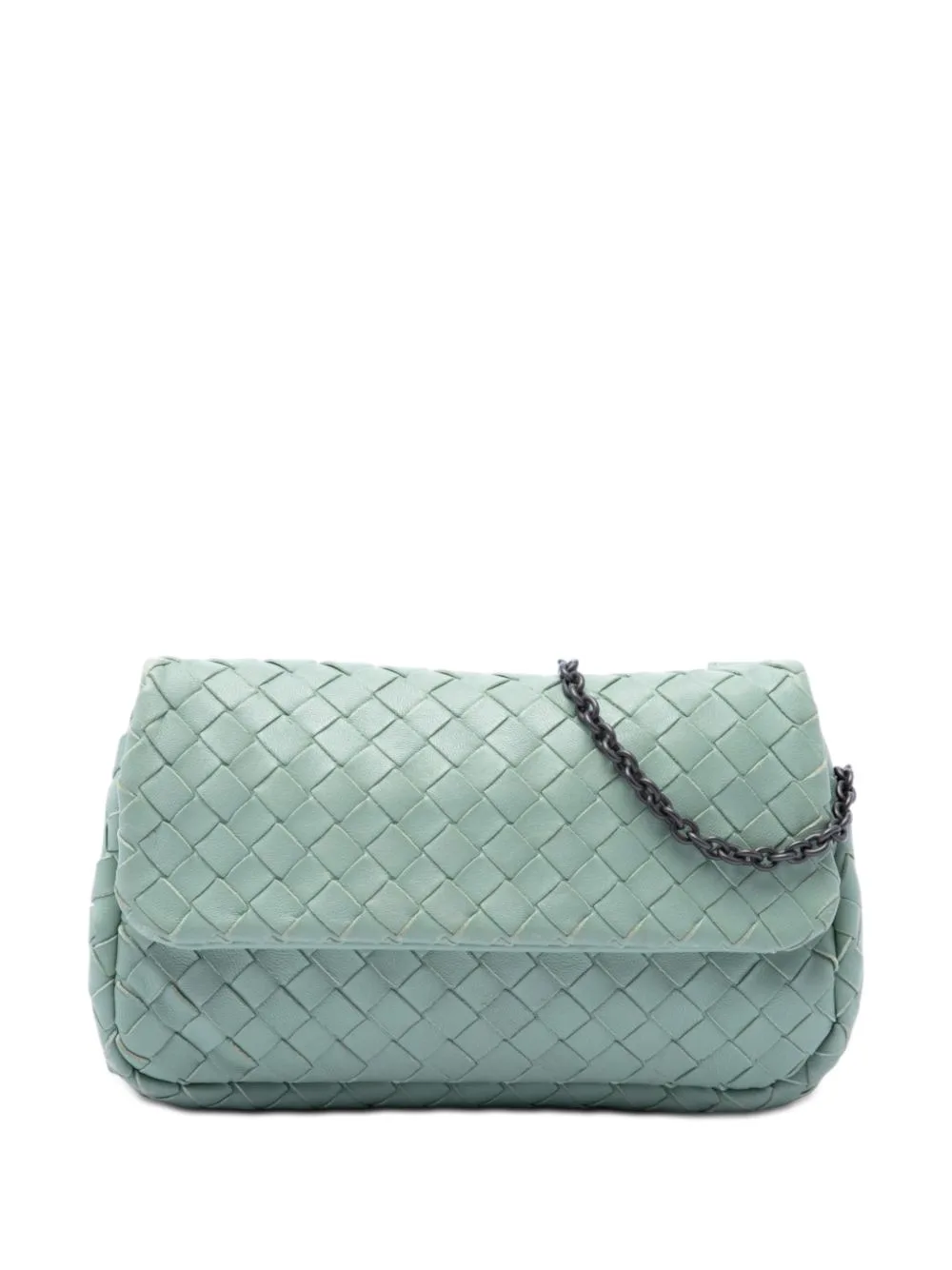 2012-2026 Mini Nappa Intrecciato Expandable Chain Flap Crossbody Bag
