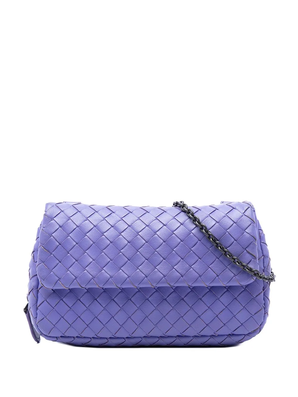 2012-2026 Mini Nappa Intrecciato Expandable Chain Flap Crossbody Bag